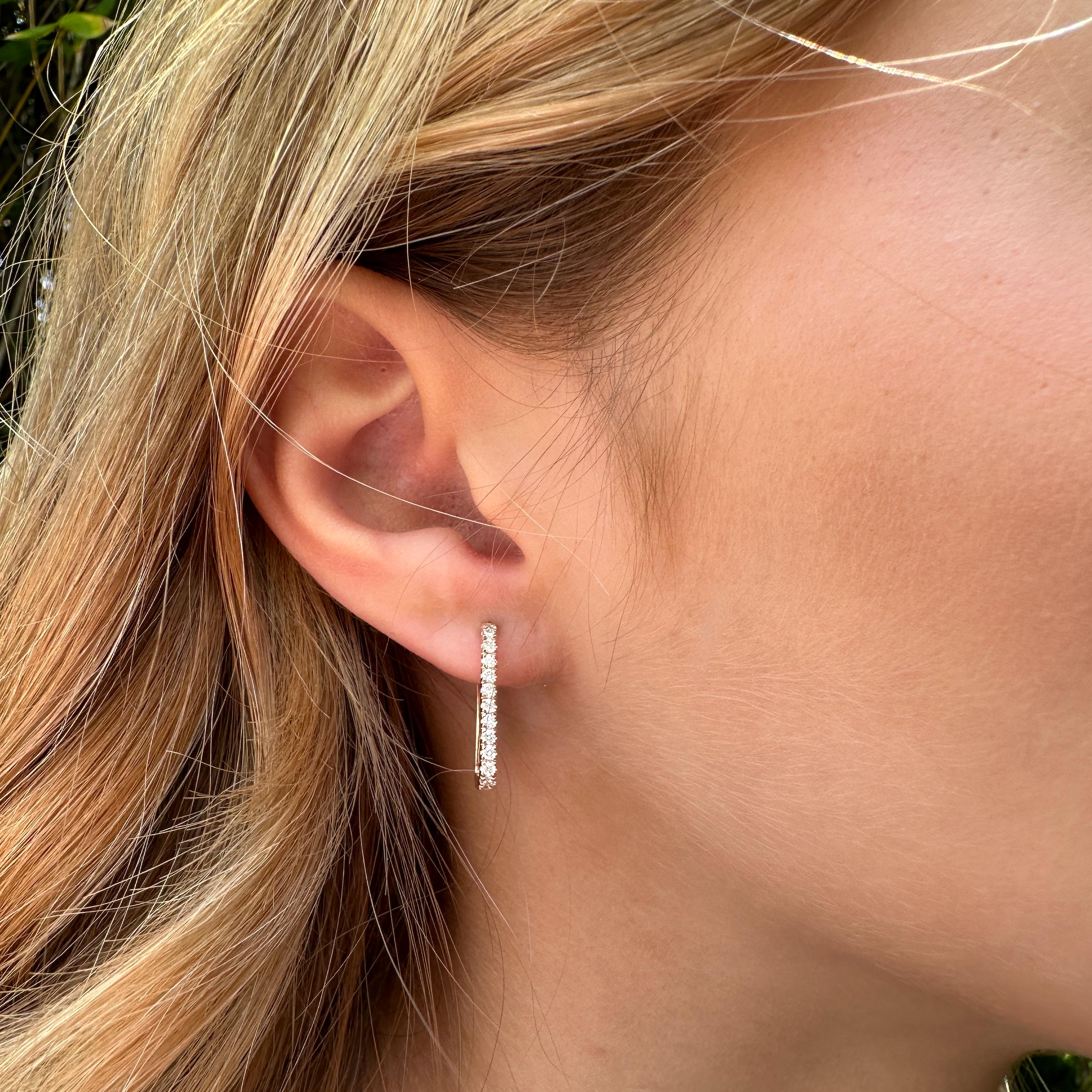 This is one of Eytan Brandes' evergreen designs and he's made them in all shades of gold and with both diamonds and colored stones.  Sleek and modern, they're eye-catching without trying too hard, and they're comfortable enough to wear every day. 
