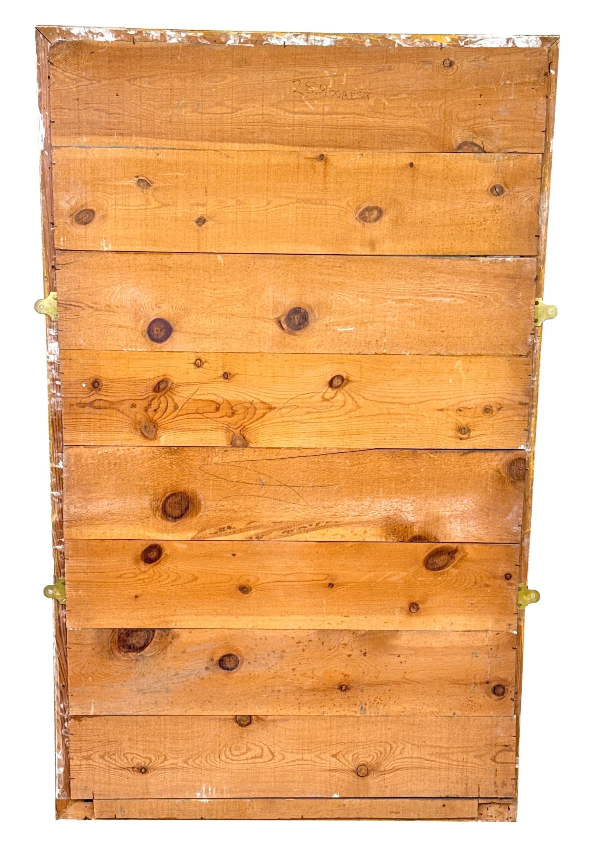 Rectangular 19th Century Gilt Overmantle Mirror For Sale 3
