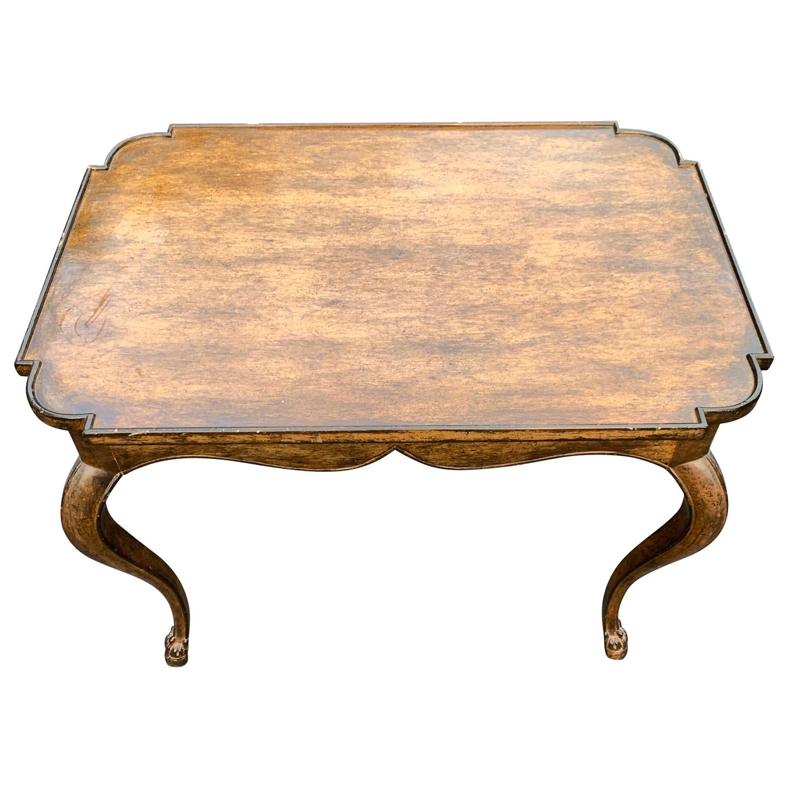 French Baroque Style Rectangular Occasional Table In Good Condition For Sale In Haddonfield, NJ