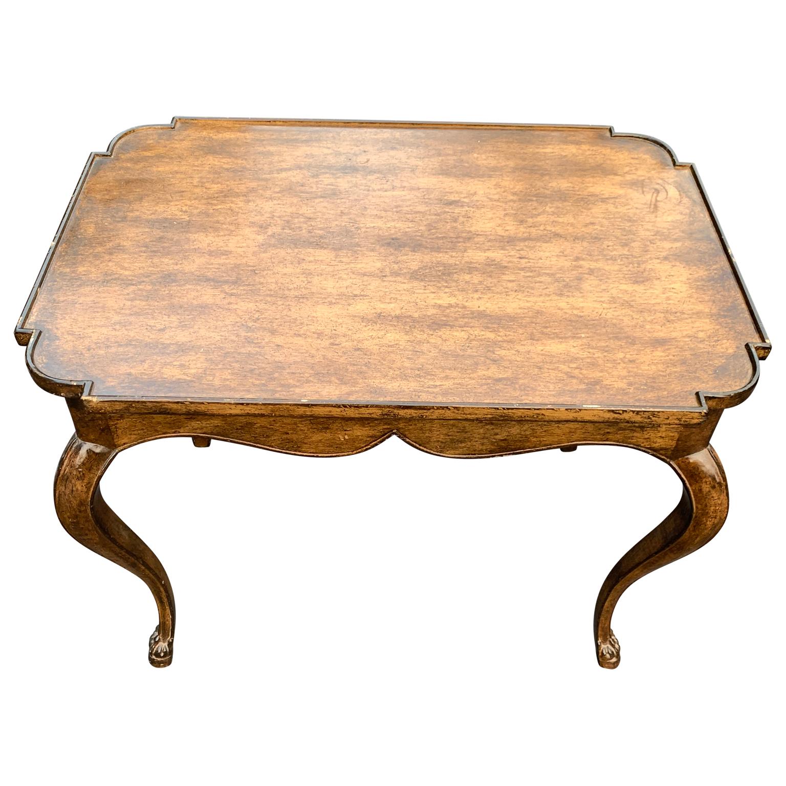 French Baroque Style Rectangular Occasional Table For Sale 1