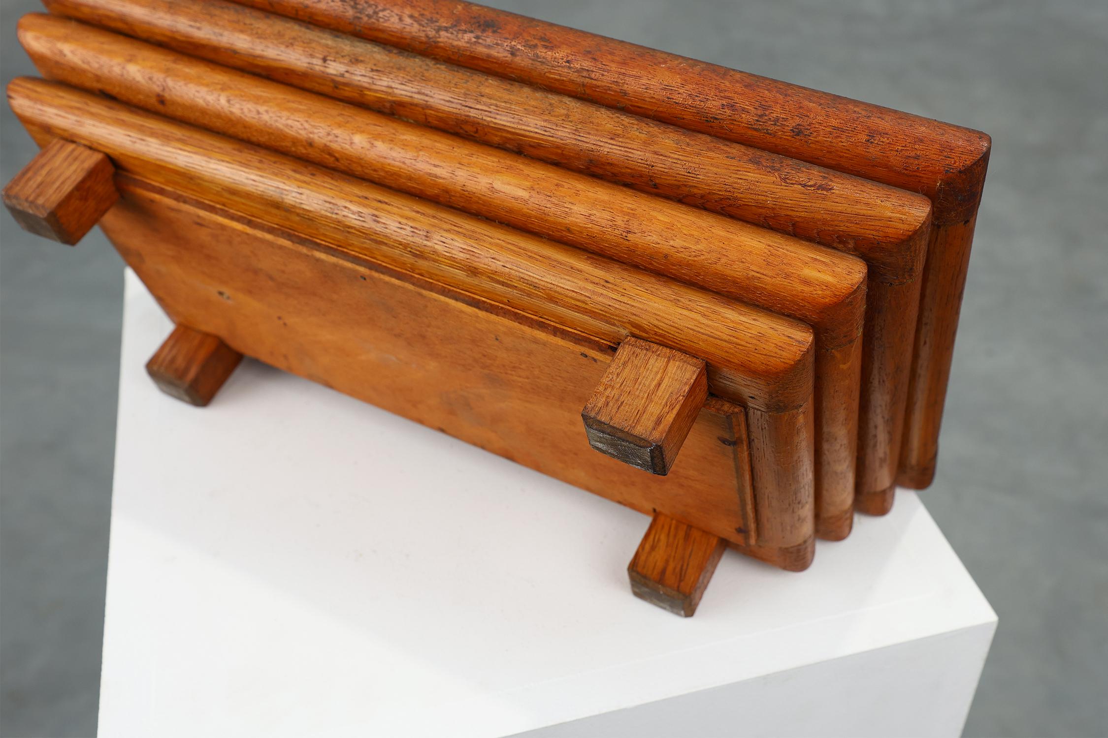 Rectangular Art Deco planter in wood, France 1920 For Sale 3