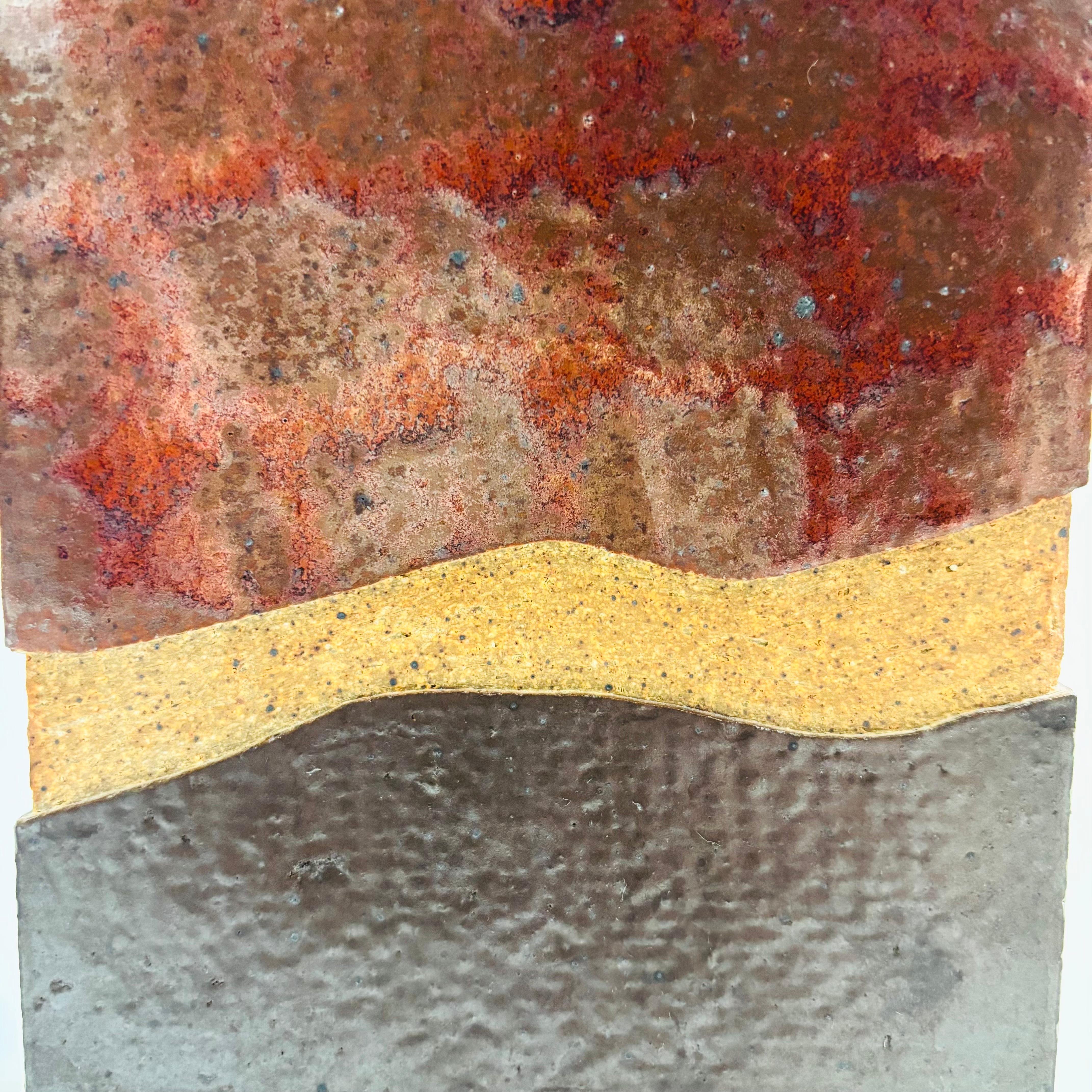 Jarrón rectangular de cerámica artística de David Schoop en Bueno estado para la venta en Fairfield, CA