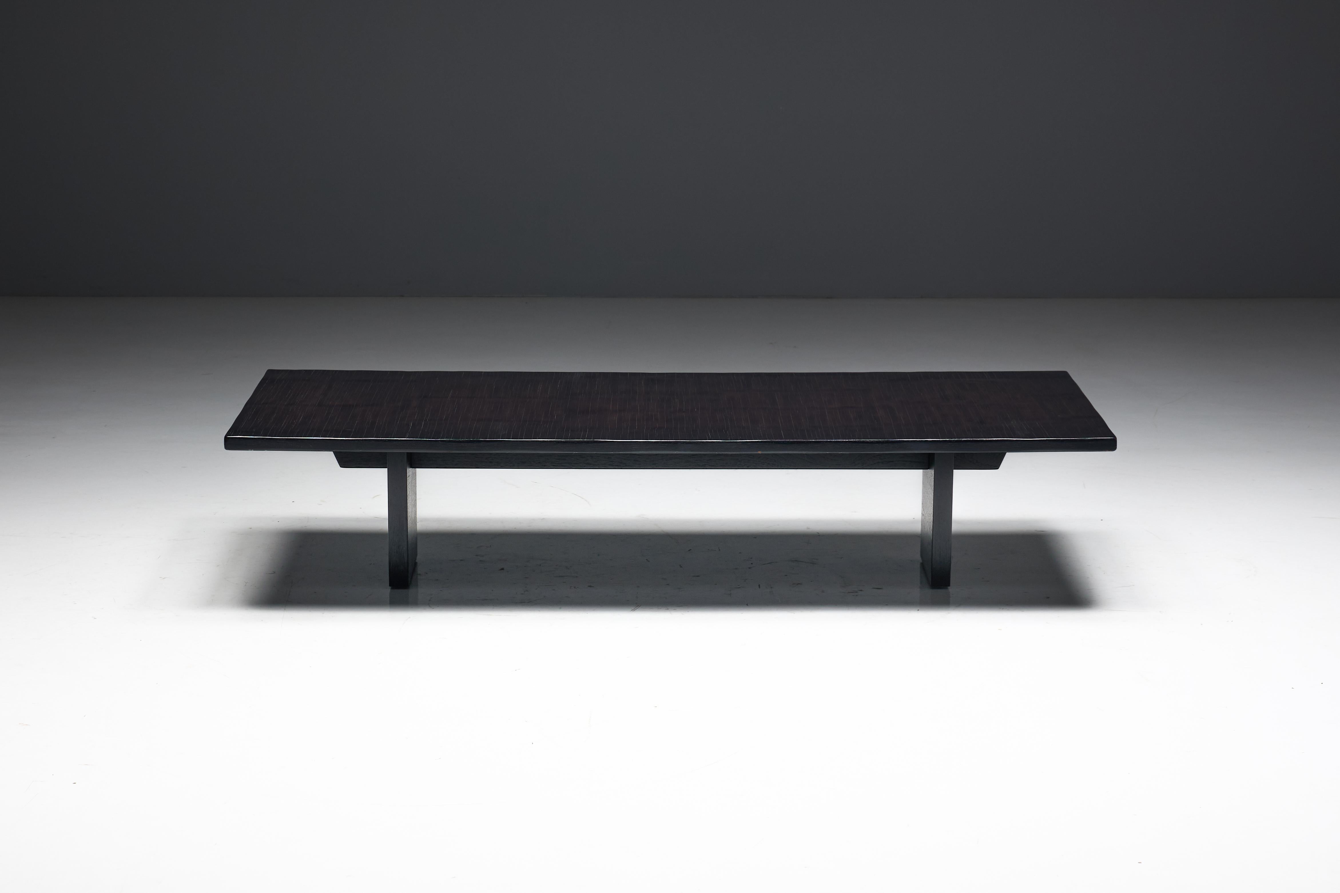 Rectangular Bamboo Coffee Table by Axel Vervoordt, Belgium, 1980s For Sale 2