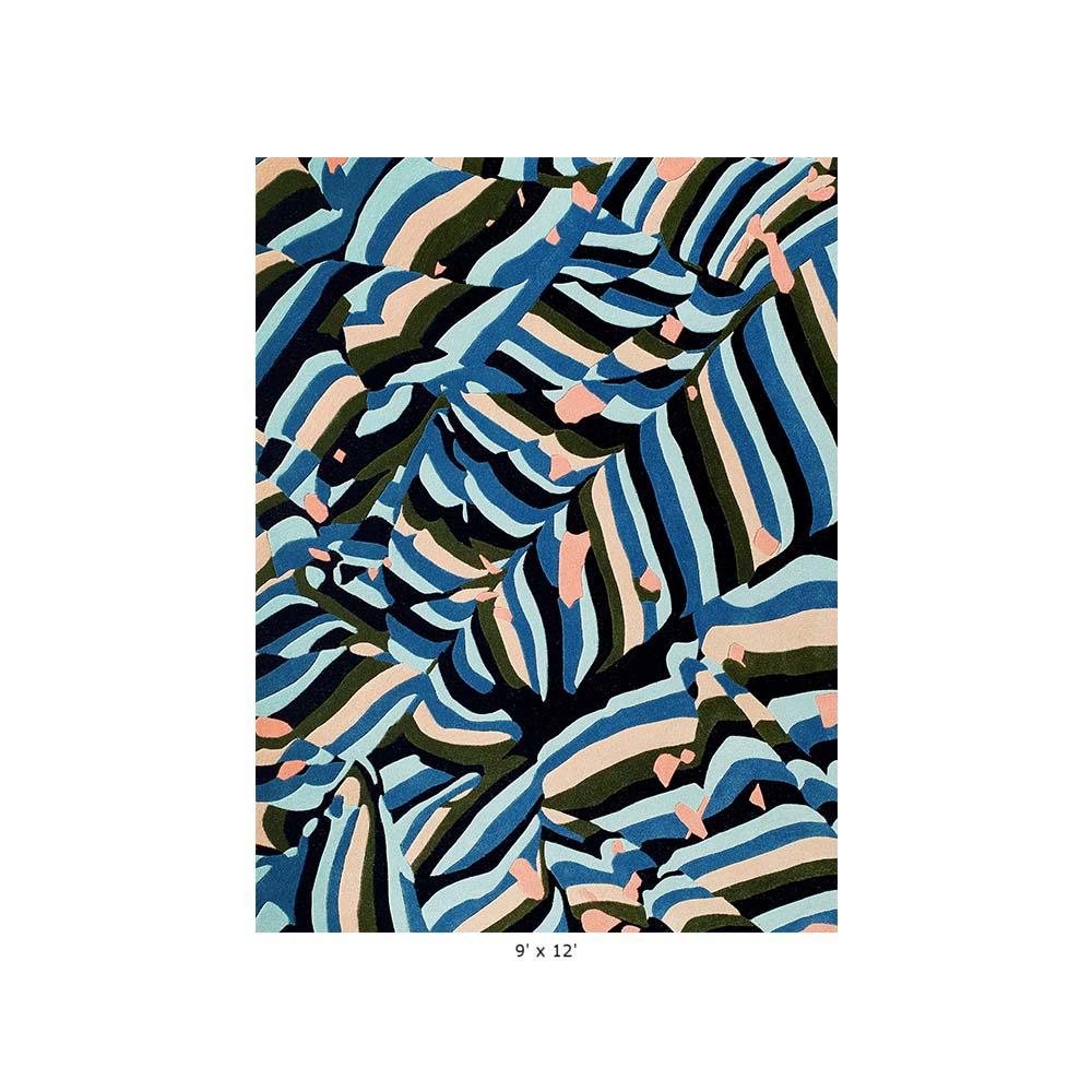 Rectangular Banner Rug by Cody Hoyt and kinder MODERN in 100% New Zealand wool im Zustand „Neu“ im Angebot in New York, NY