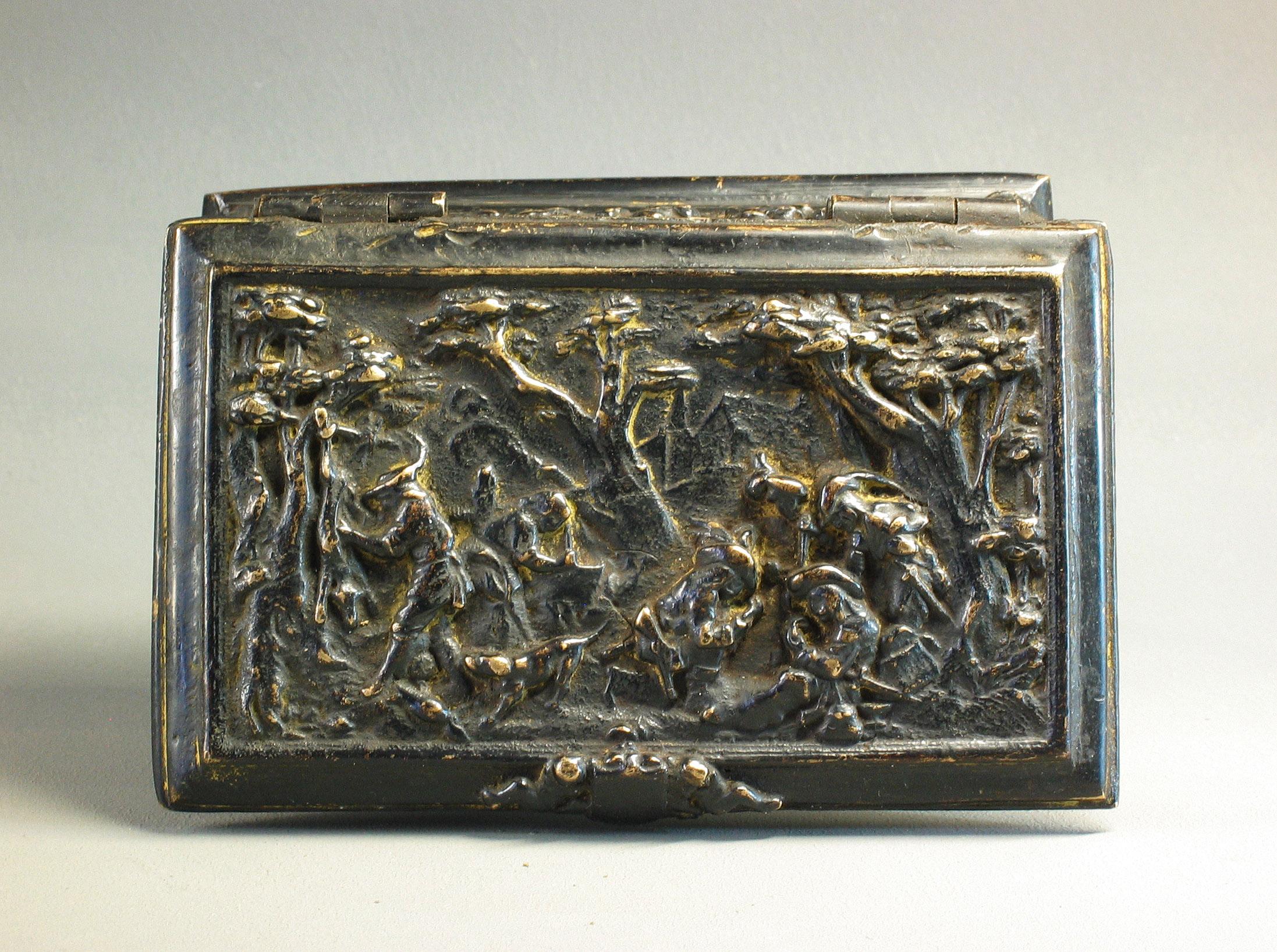 Rectangular Bronze Casket, French, 19th Century In Good Condition In Ottawa, Ontario