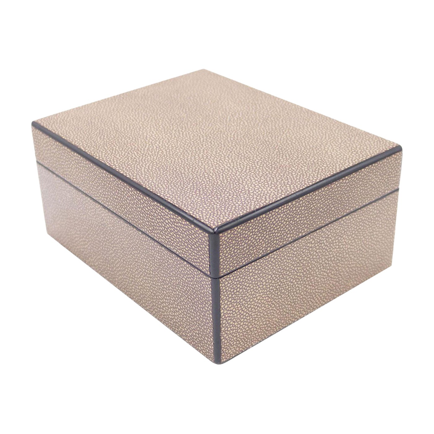 Rectangular Brown Shagreen Box