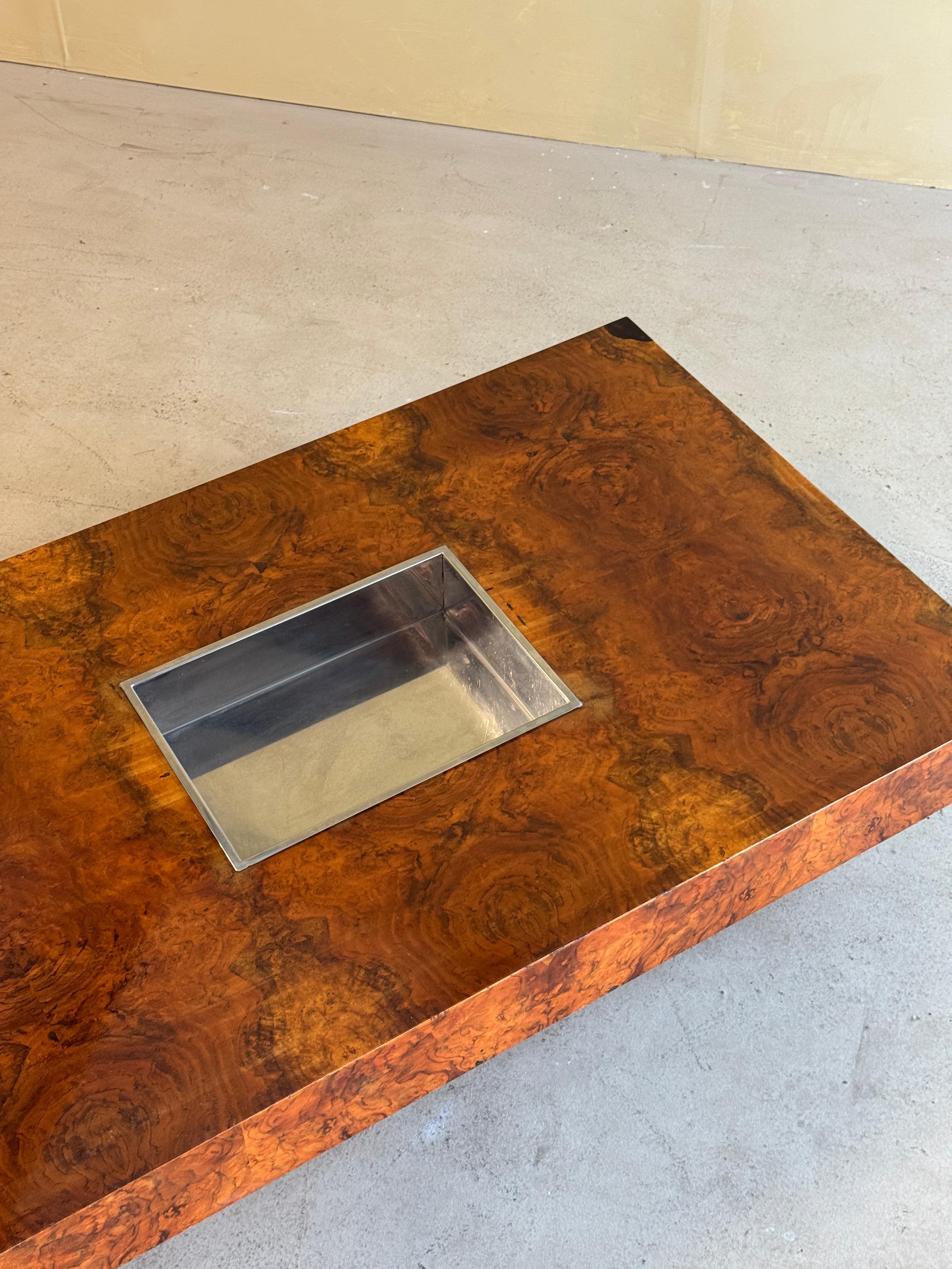 Rectangular Burlwood Coffeetable For Sale 5