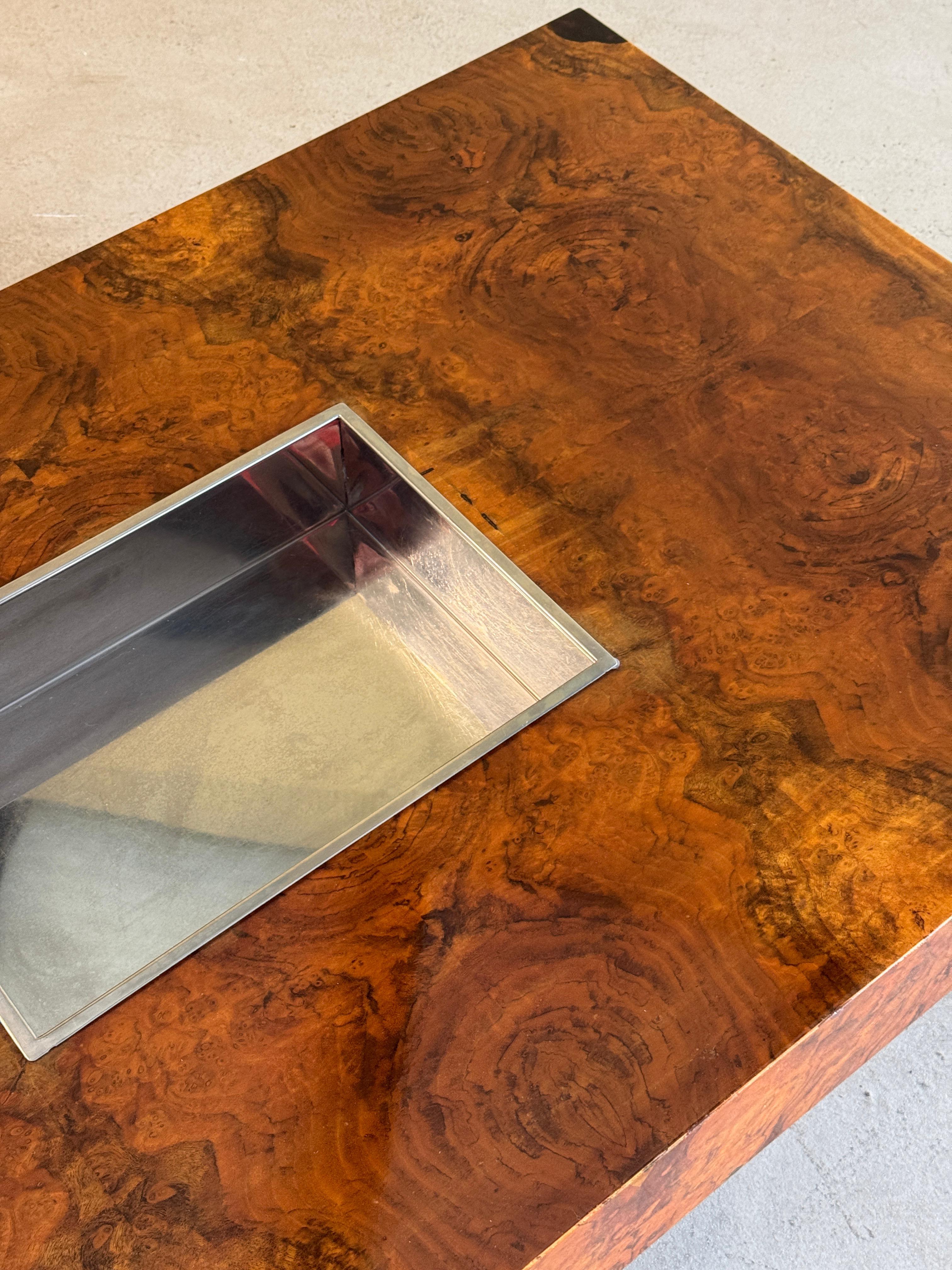 Rectangular Burlwood Coffeetable For Sale 3