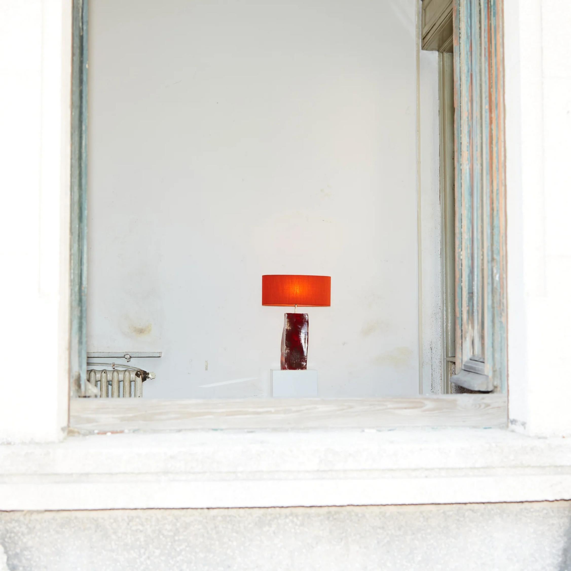 Rectangular Ceramic Lamp by Project 213A In New Condition For Sale In Geneve, CH