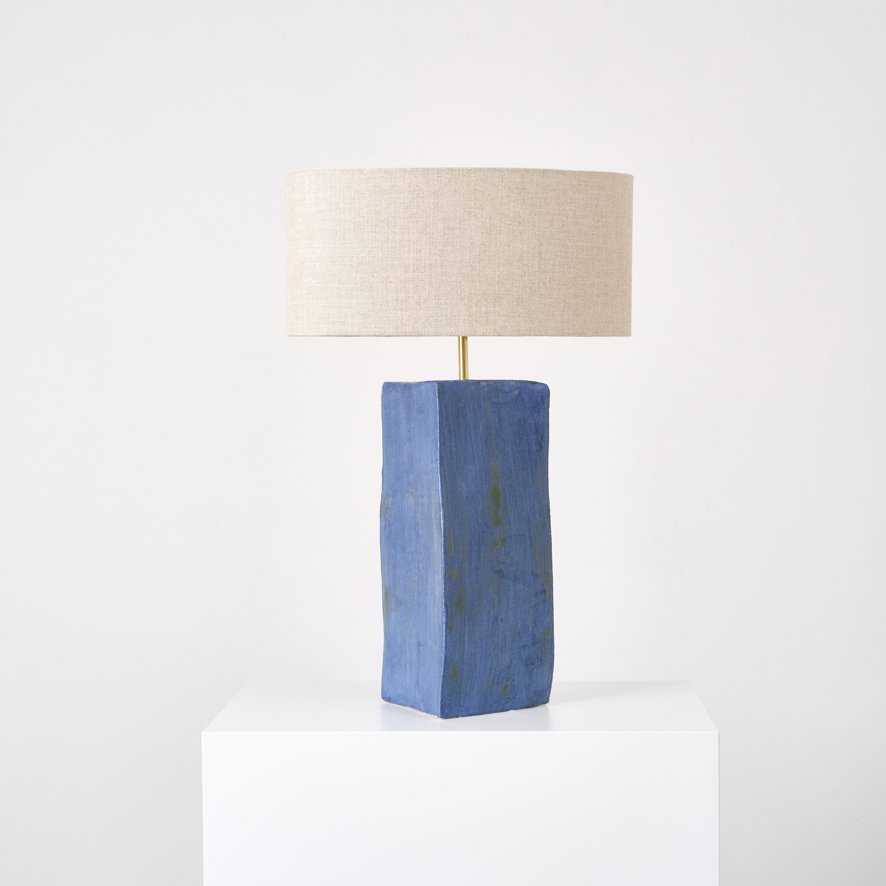 RECTANGULAR TABLE LIGHT, designed in 2023.

Artisanal ceramic light with a rectangular base, made in Project 213A's own ceramic workshop. Each piece is unique due to its handmade nature, shapes and shades of the ceramic base can vary