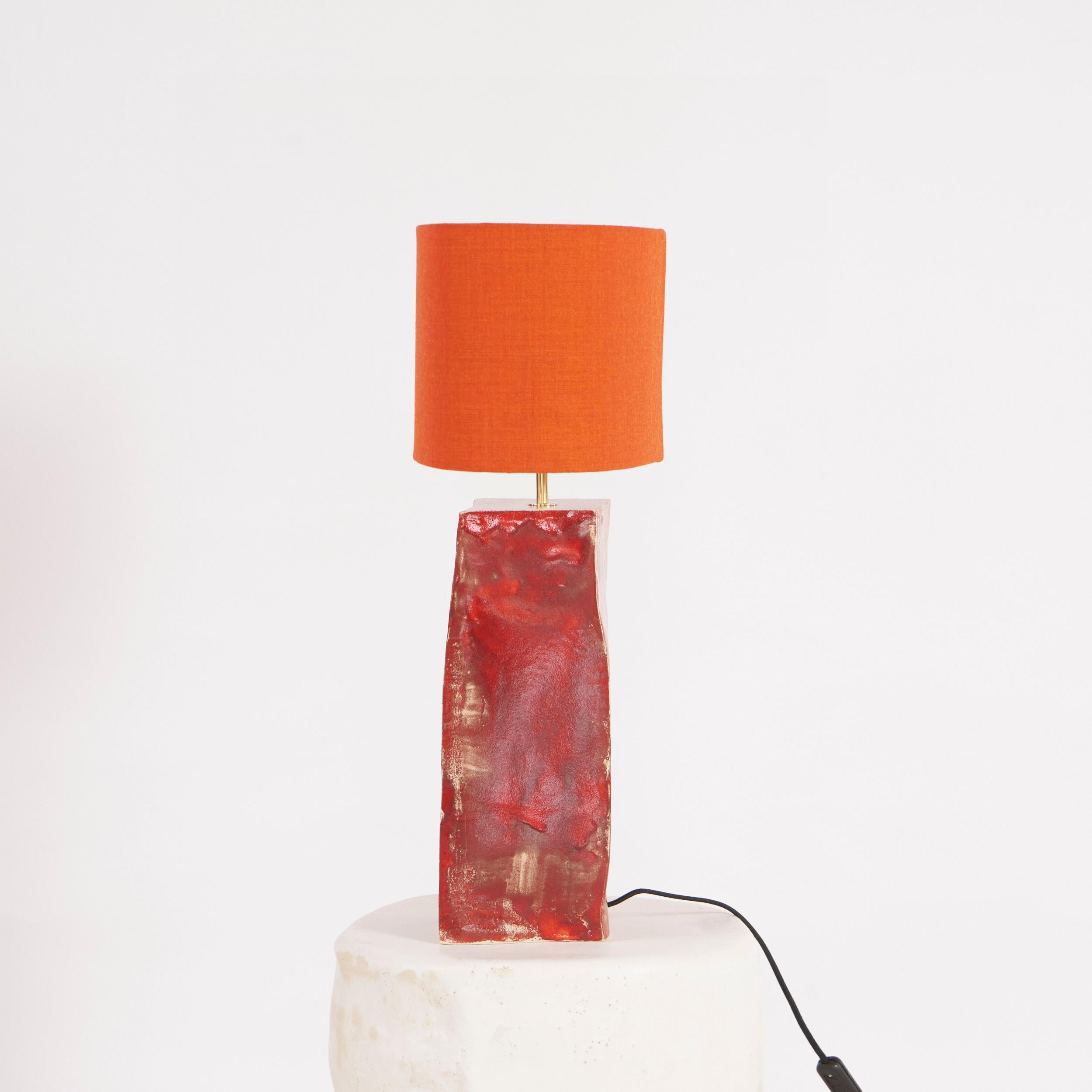 Rectangular Ceramic Lamp In New Condition For Sale In Macieira de Sarnes, PT