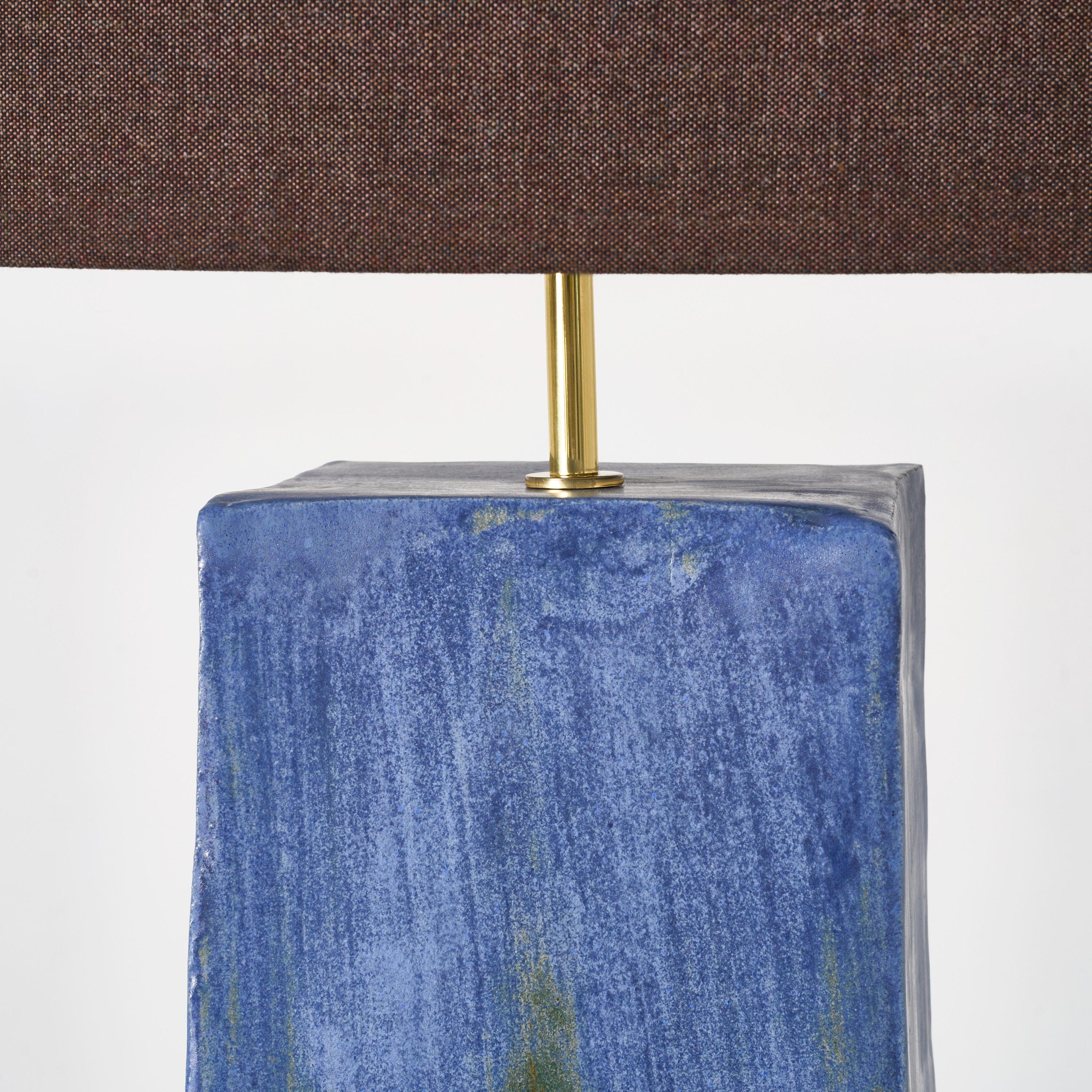 Rectangular Ceramic Lamp For Sale 1