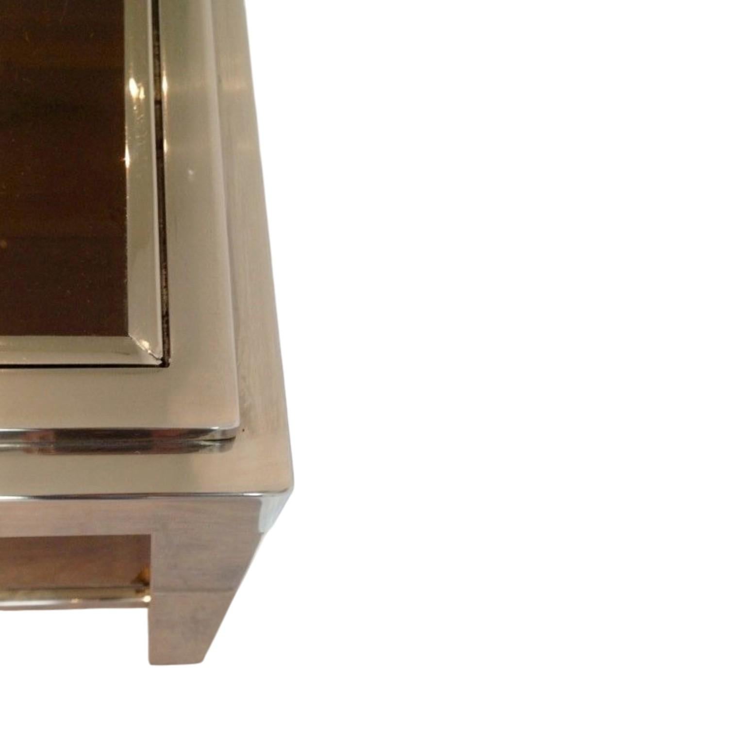 Mesa baja rectangular cromada en Bueno estado para la venta en Marcq-en-Barœul, Hauts-de-France