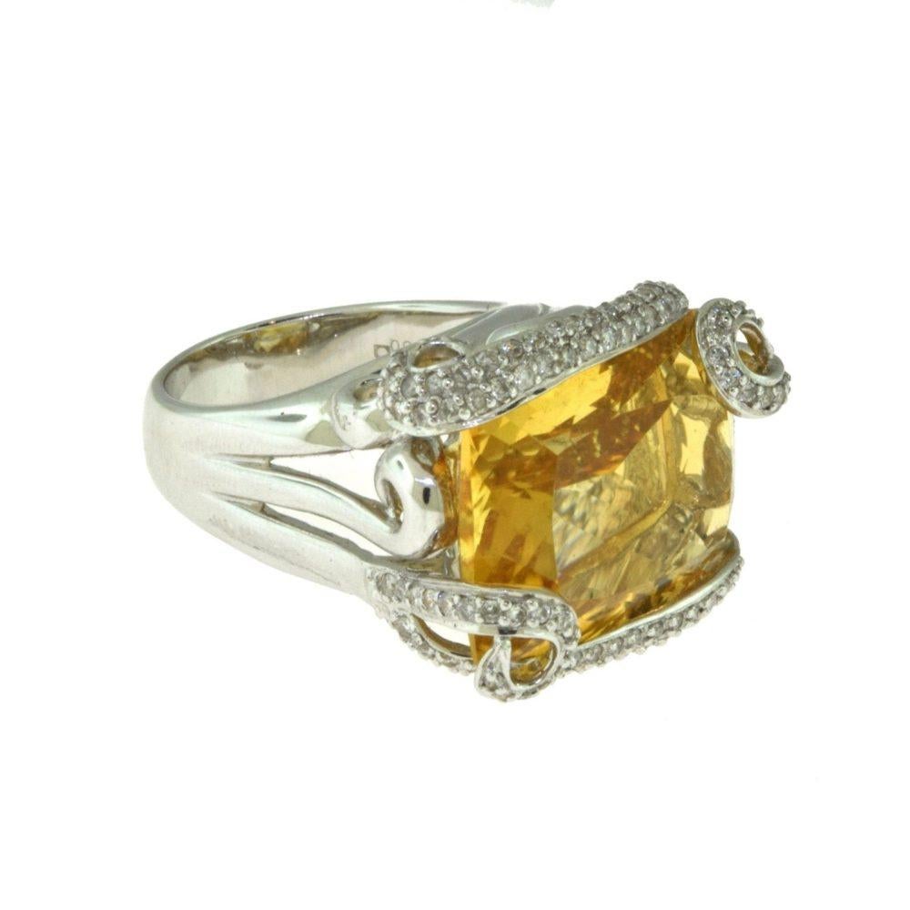 Brilliance Jewels, Miami
Questions? Call Us Anytime!
786,482,8100

Ring Size: 7 (this ring can be sized)

Metal:  White Gold

Metal Purity: 18k

Stones: Round Brilliant Cut Diamonds

                  1 Large Rectangular Citrine

Citrine Dimensions: