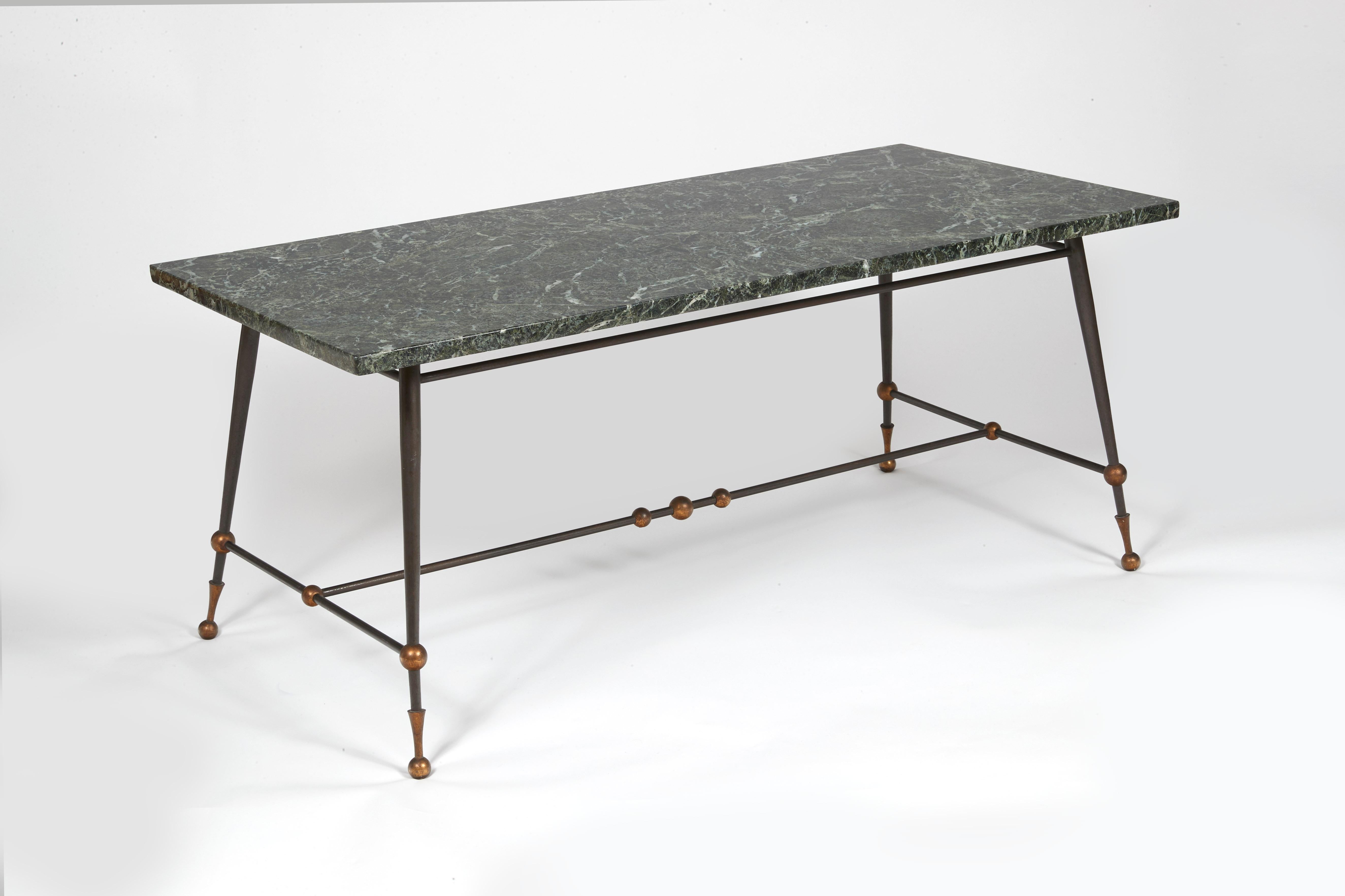 Rectangular Coffee Table by Jules Leleu, circa 1962 In Excellent Condition In Paris, FR