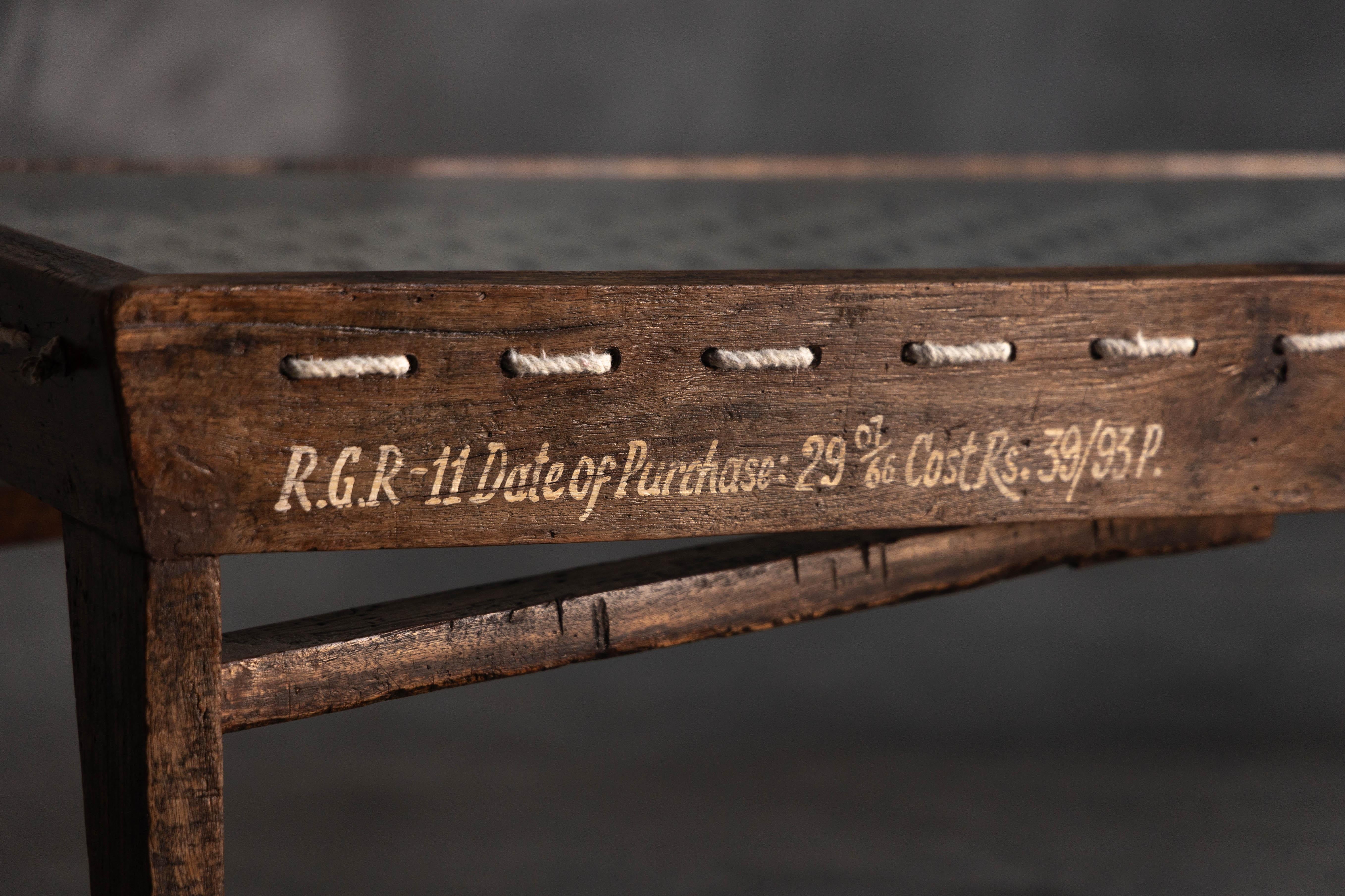 Rectangular Coffee Table by PJ-TB-05-B Pierre Jeanneret, Chandigarh, 1960s 6