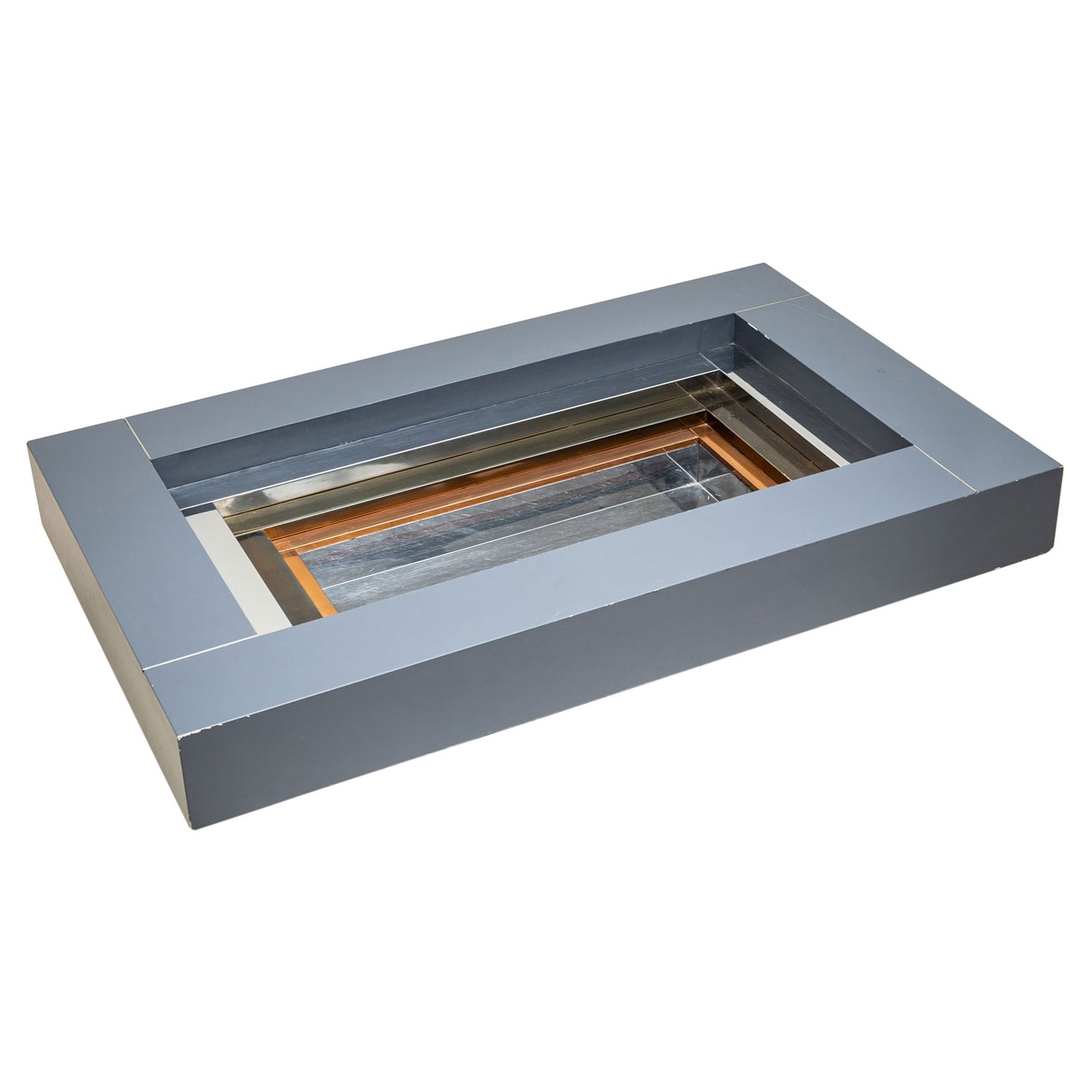 Rectangular Coffee Table, Designed by Alain Delon for Maison Jansen, France For Sale