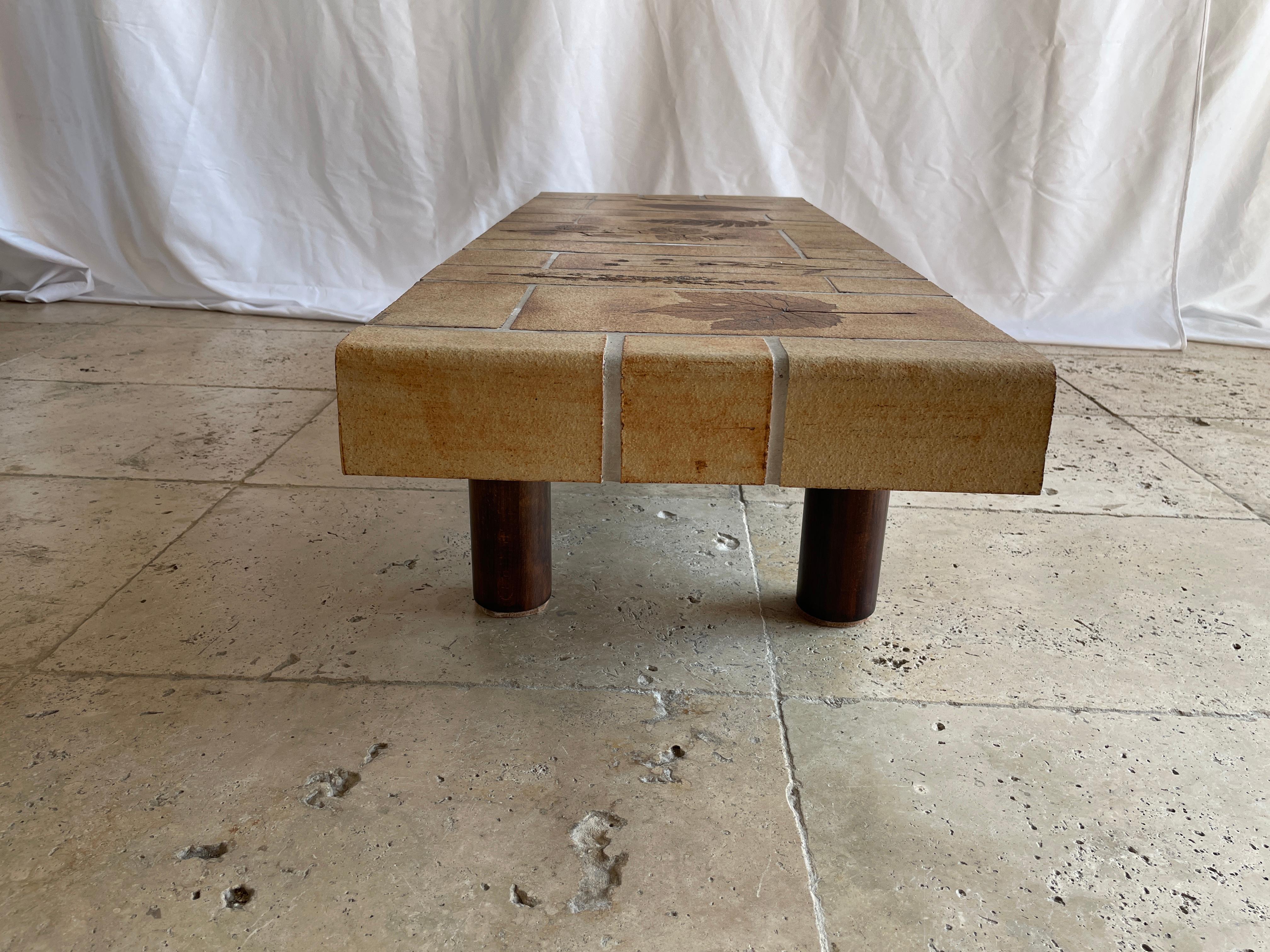 Rectangular Coffee Table in Ceramic Tiles by Roger Capron, France, circa 1970 5