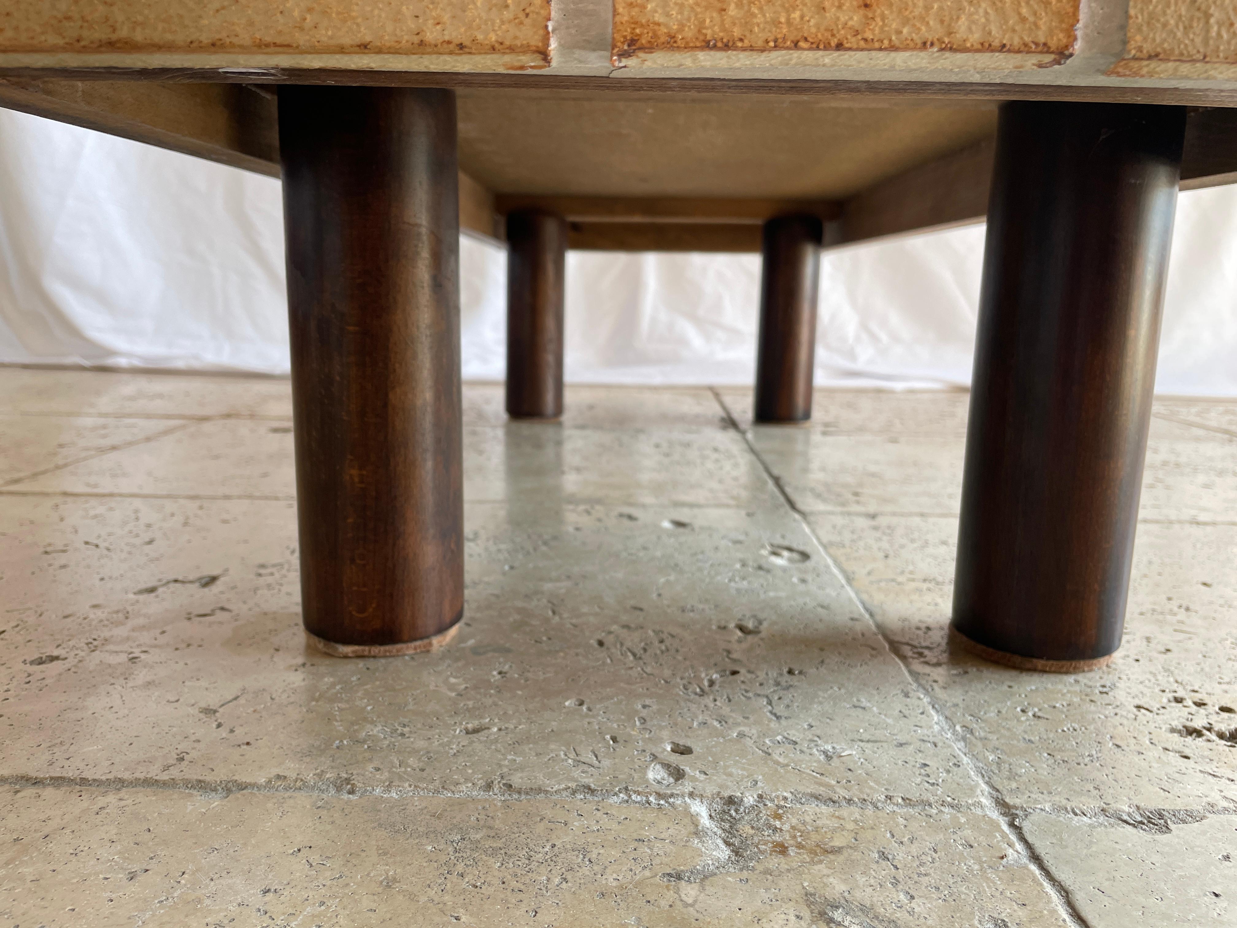 Rectangular Coffee Table in Ceramic Tiles by Roger Capron, France, circa 1970 6