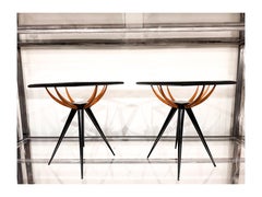 Rectangular Coffee Table in Hardwood & Glass, Giuseppe Scapinelli, 1950s Brazil