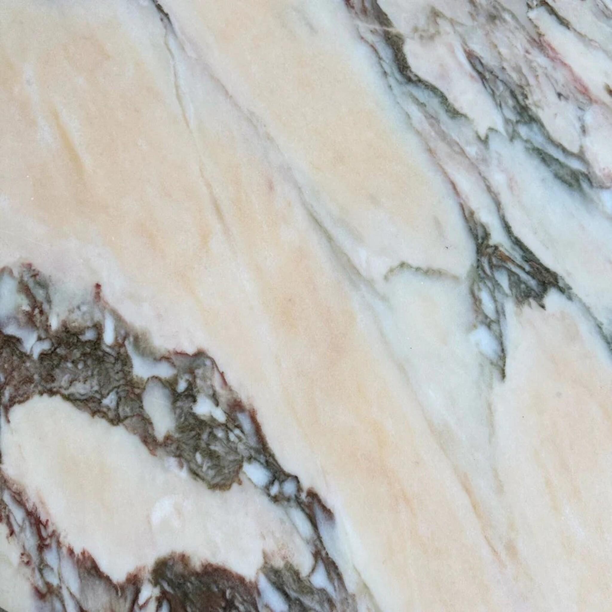 Rectangular Coffee Table in Pink Arabescato Marble, Spain, 1980s In Good Condition For Sale In Los Angeles, CA