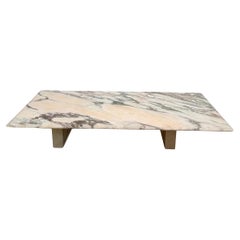 Rectangular Coffee Table in Pink Arabescato Marble, Spain, 1980s