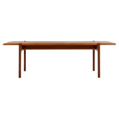Rectangular coffee table in teak by Hans J. Wegner