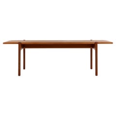 Rectangular coffee table in teak by Hans J. Wegner