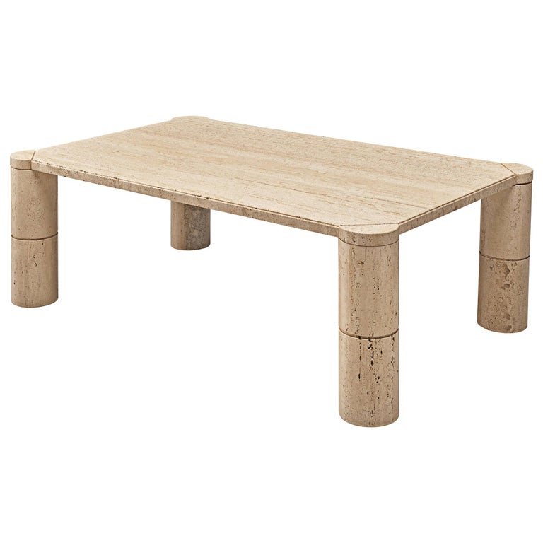 Rectangular Coffee Table In Travertine For At 1stdibs Rectangular Coffee Table In Travertine, Travertine Coffee Table Rectangular