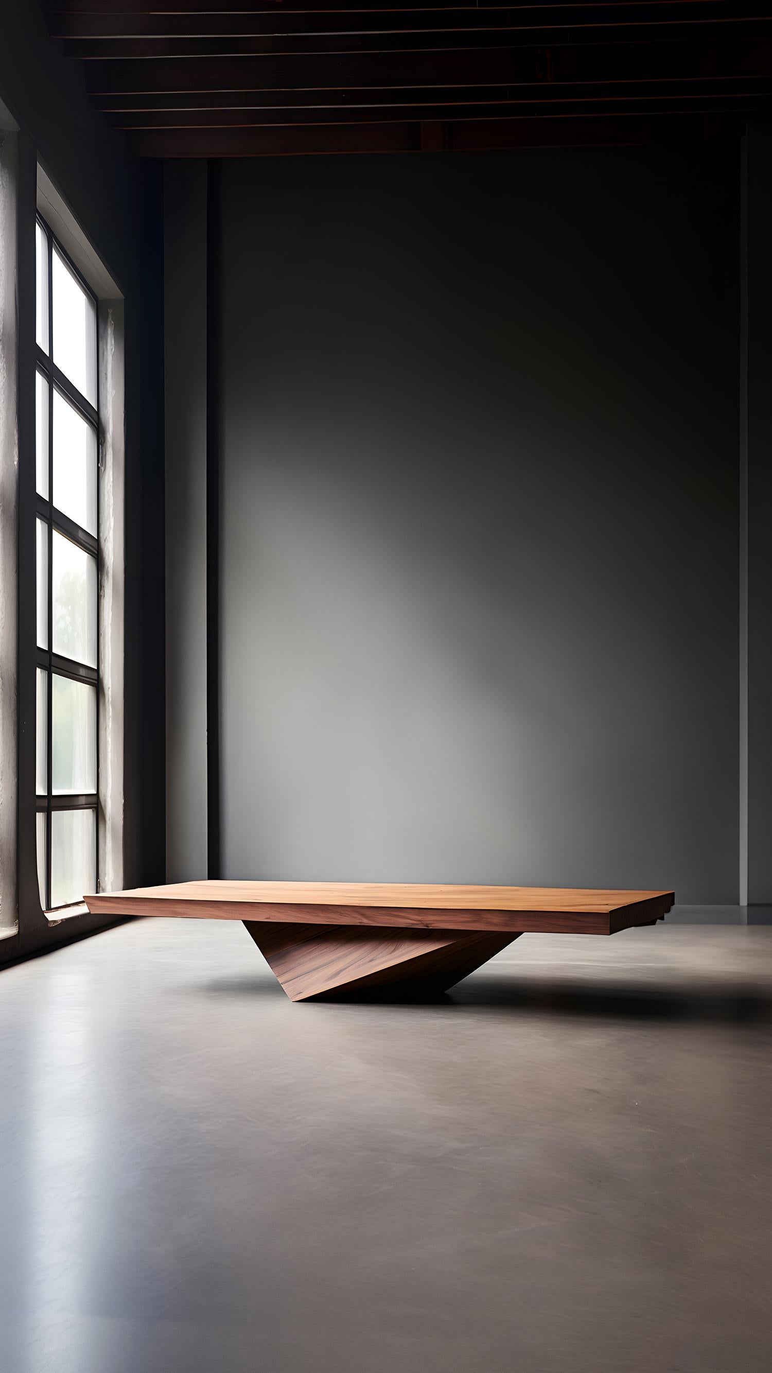 Solace 23: Sophisticated Solid Wood Coffee Table with Angular Lines In New Condition For Sale In Estado de Mexico CP, Estado de Mexico