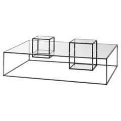 Rectangular coffee table Mogg Illusioni design Sebastiano Tosi