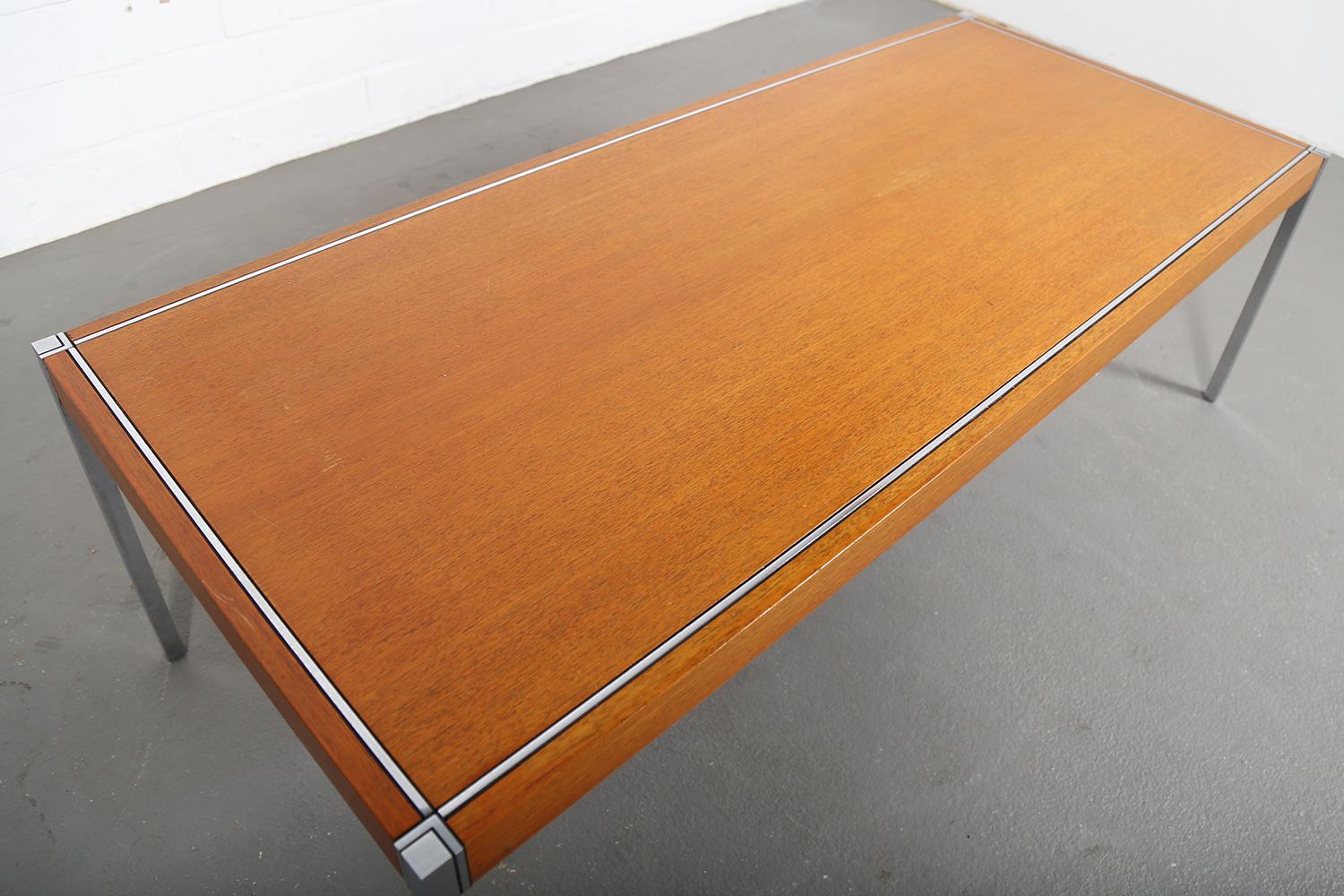 Rectangular Coffee Table Richard Schultz Knoll International Mod 455-2 Teak 60s 2