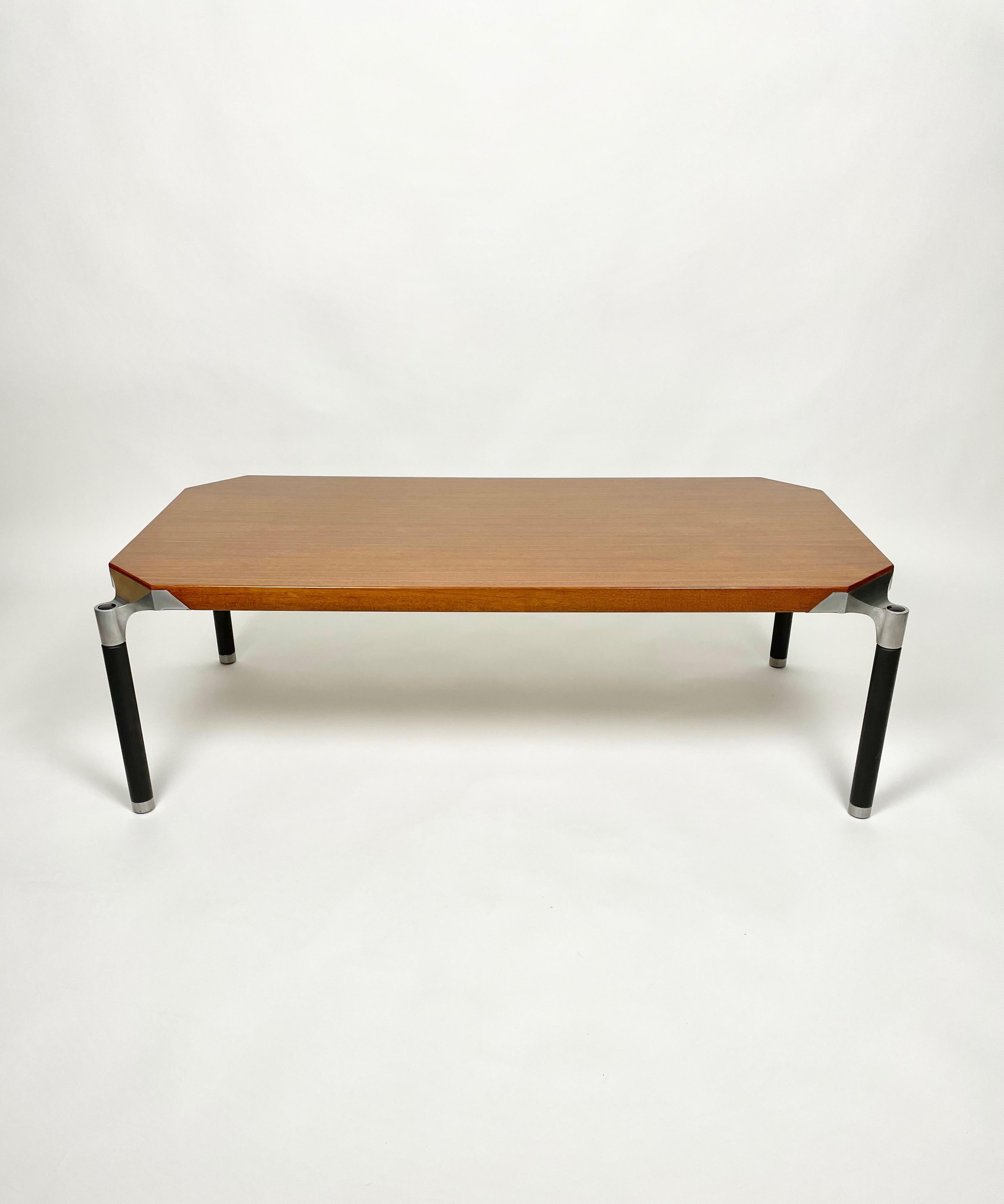 Mid-Century Modern Rectangular Coffee Table 