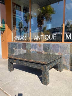 Rectangular Coffee Table with Copper Patchwork Finish by Maitland-Smith