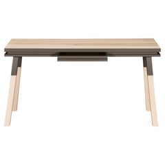 Rectangular Console Desk, Scandinavian Design with 100% Solid Wood, 11 Colours
