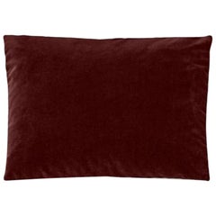 Rectangular Decorative Cushion in Red Velvet Molteni&C - made in Italy