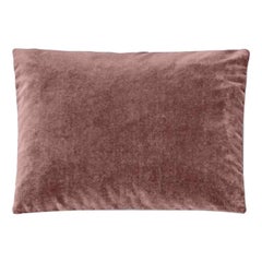 Rectangular Decorative Cushion in Pink Velvet Molteni&C - made in Italy