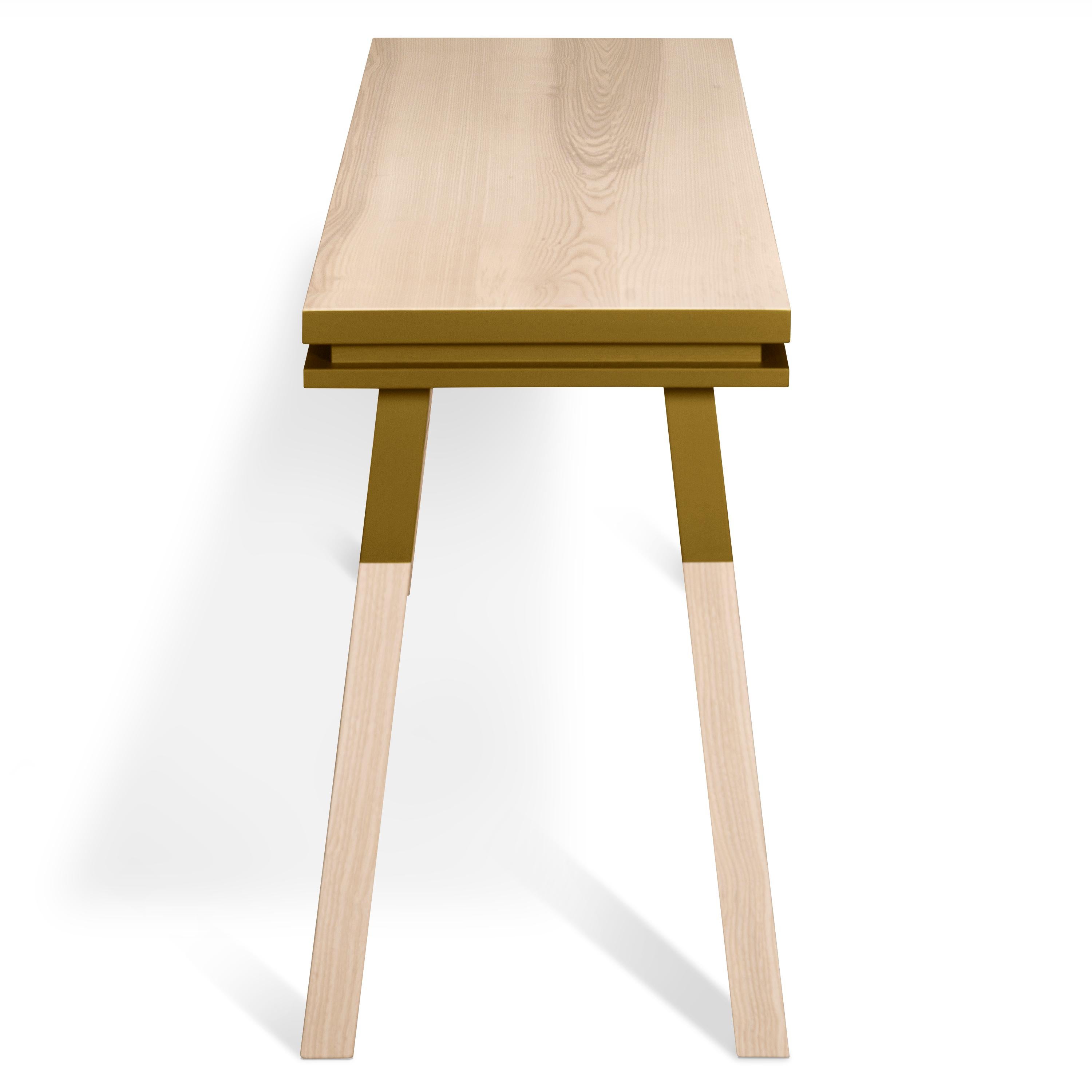 Scandinavian Modern Rectangular Desk Table, Scandinavian Design by Eric Gizard, Paris, 11 Colours For Sale