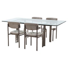 Rectangular Dining Table "Andrè" with Chairs - Design classic from the 1960s