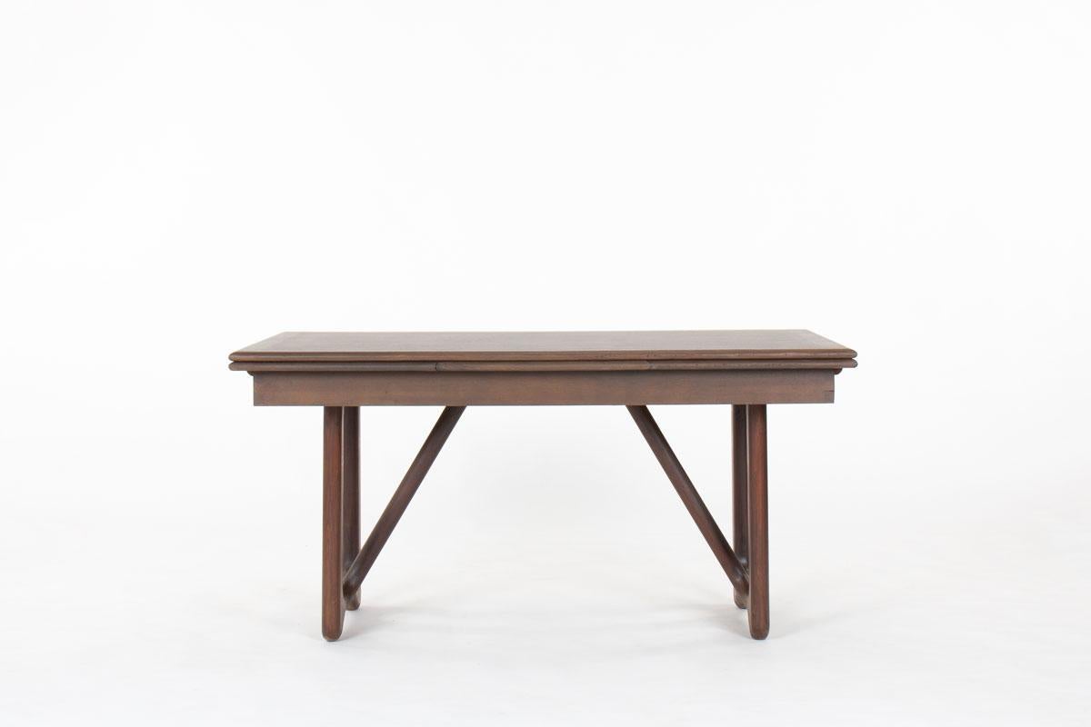 Dining table by Robert Guillerme and Jacques Chambron for Votre Maison
All in oak 
With extensions
Length: 150 cm - 250 cm ( with extensions)
Nice patina

