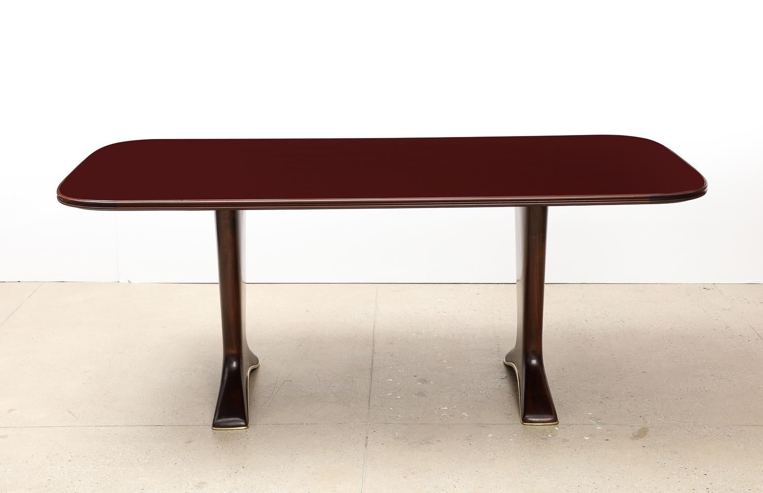 Mid-Century Modern Table de salle à manger rectangulaire d'Osvaldo Borsani en vente