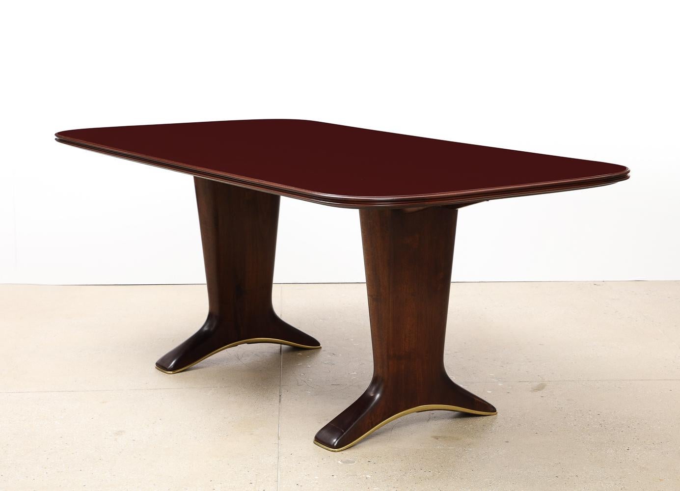 Hand-Crafted Rectangular Dining Table by Osvaldo Borsani For Sale
