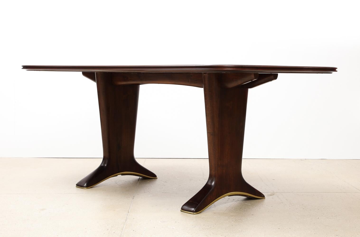Milieu du XXe siècle Table de salle à manger rectangulaire d'Osvaldo Borsani en vente