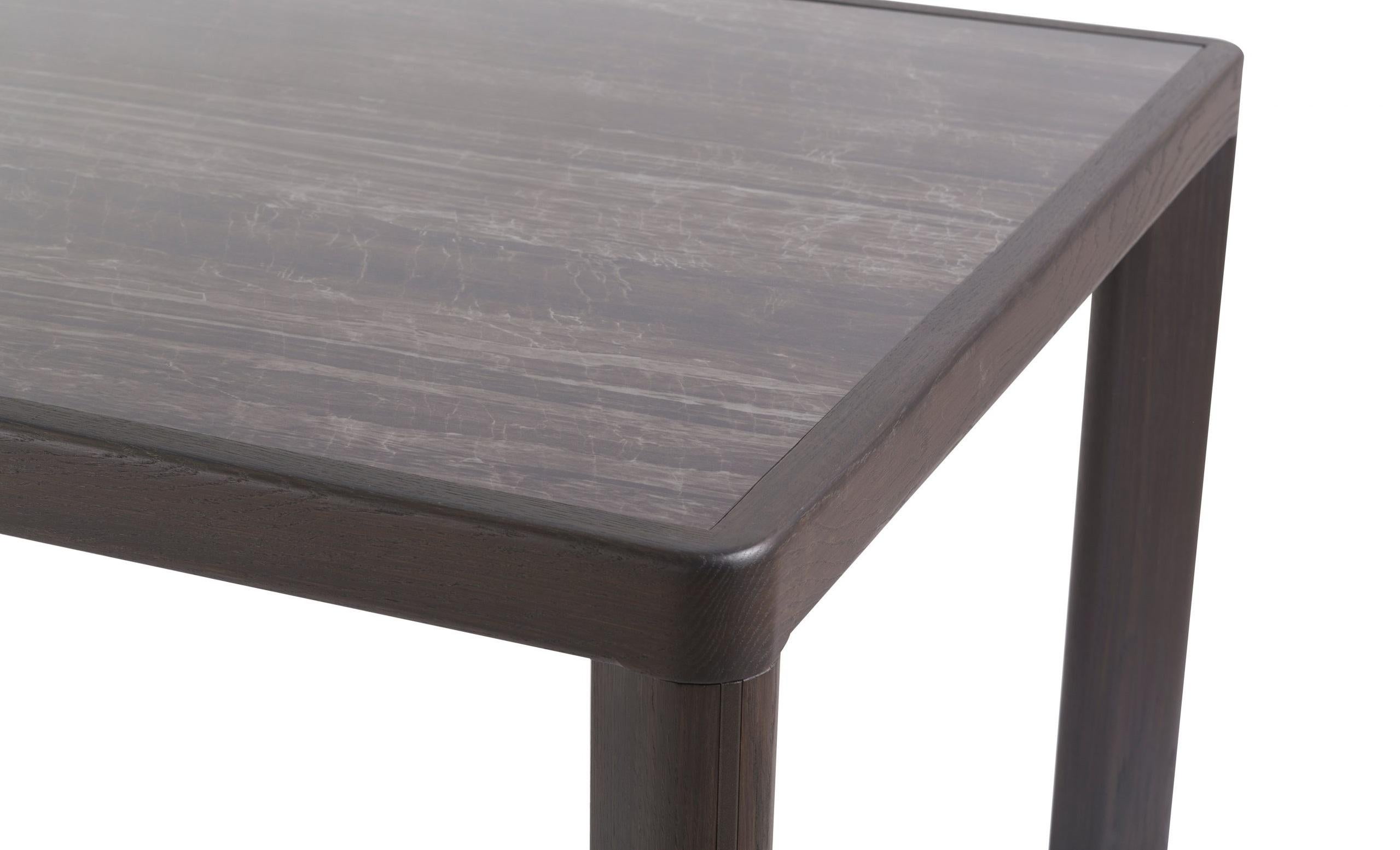 Rectangular Oak Dining Table with Ceramic Patagonia Top en venta 5