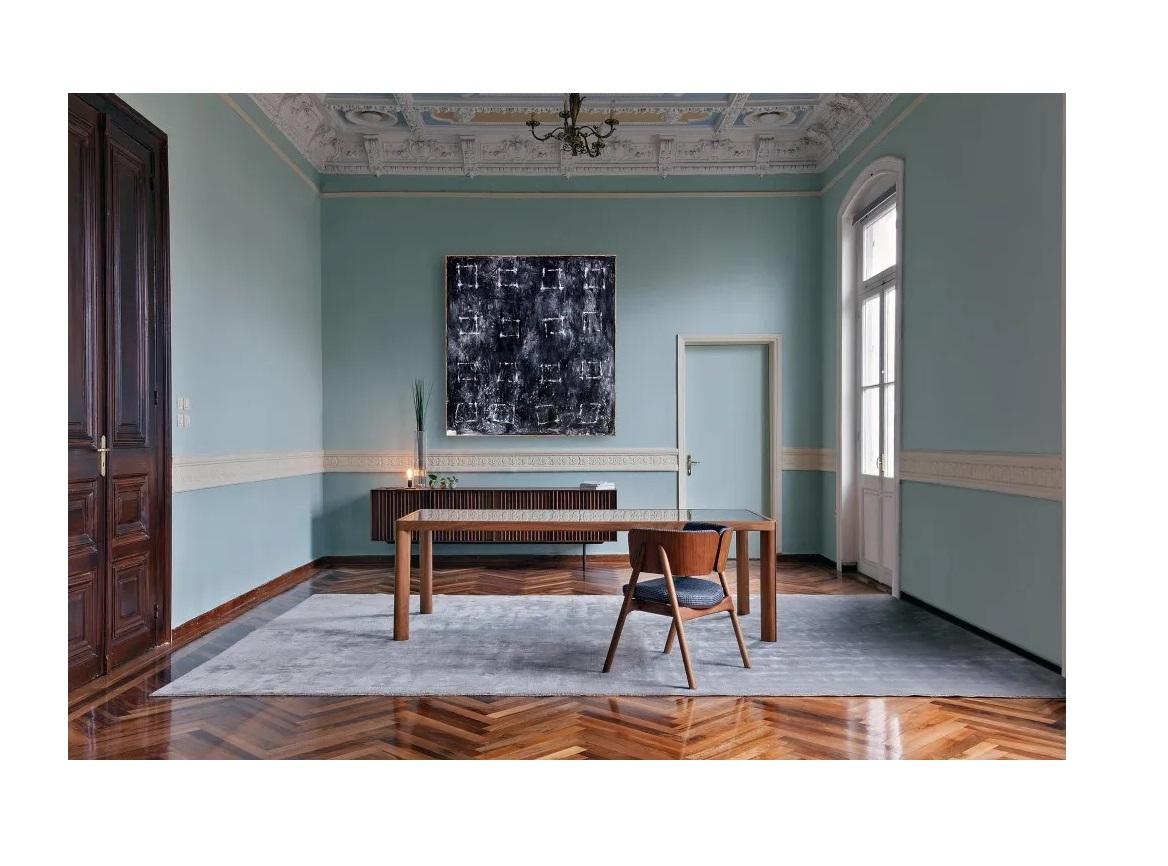 Rectangular Oak Dining Table with Ceramic Patagonia Top en Nuevo estado para la venta en NEW YORK, NY
