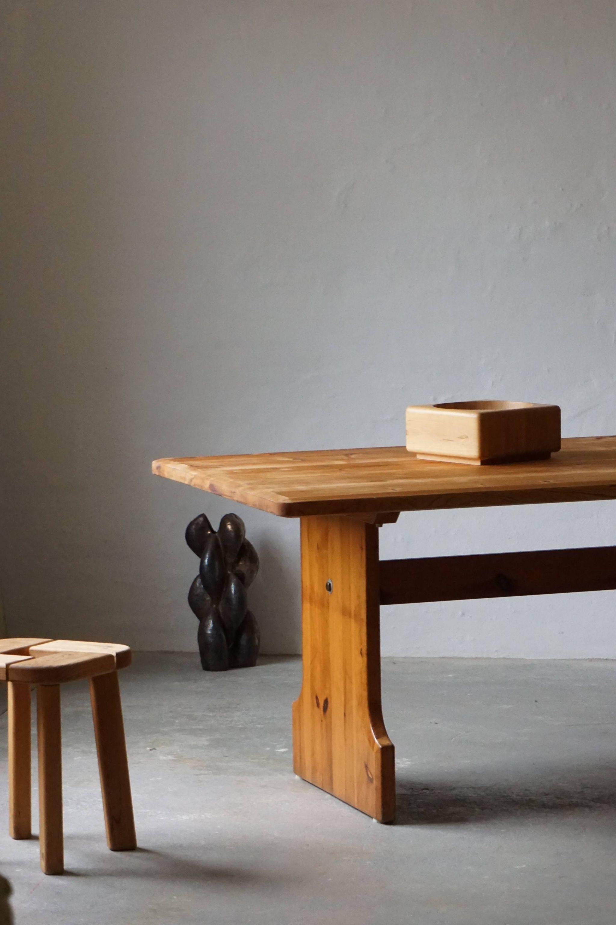 Rectangular Dining Table in Pine by Carl Malmsten for Karl Andersson & Søn 4