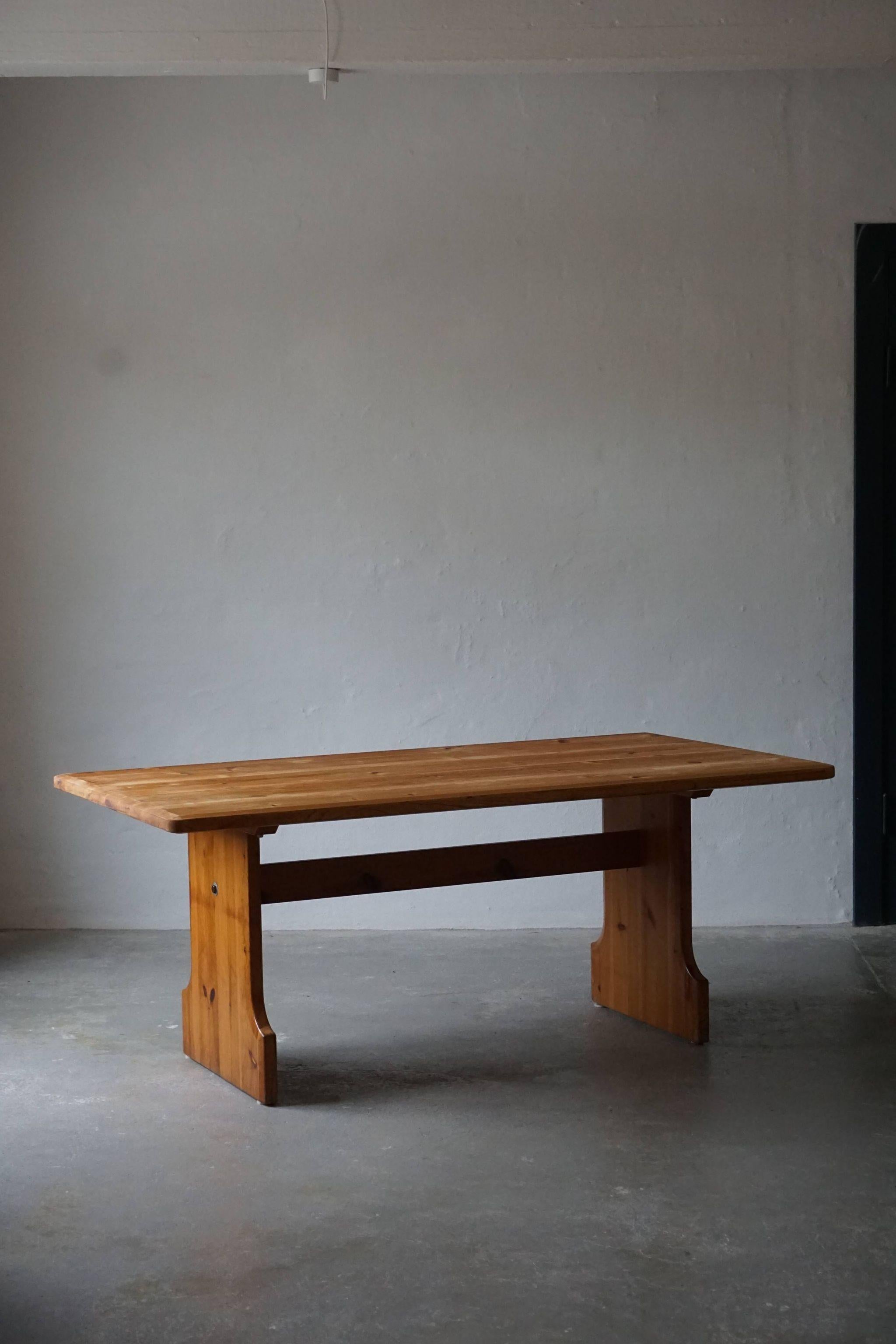 Swedish Rectangular Dining Table in Pine by Carl Malmsten for Karl Andersson & Søn