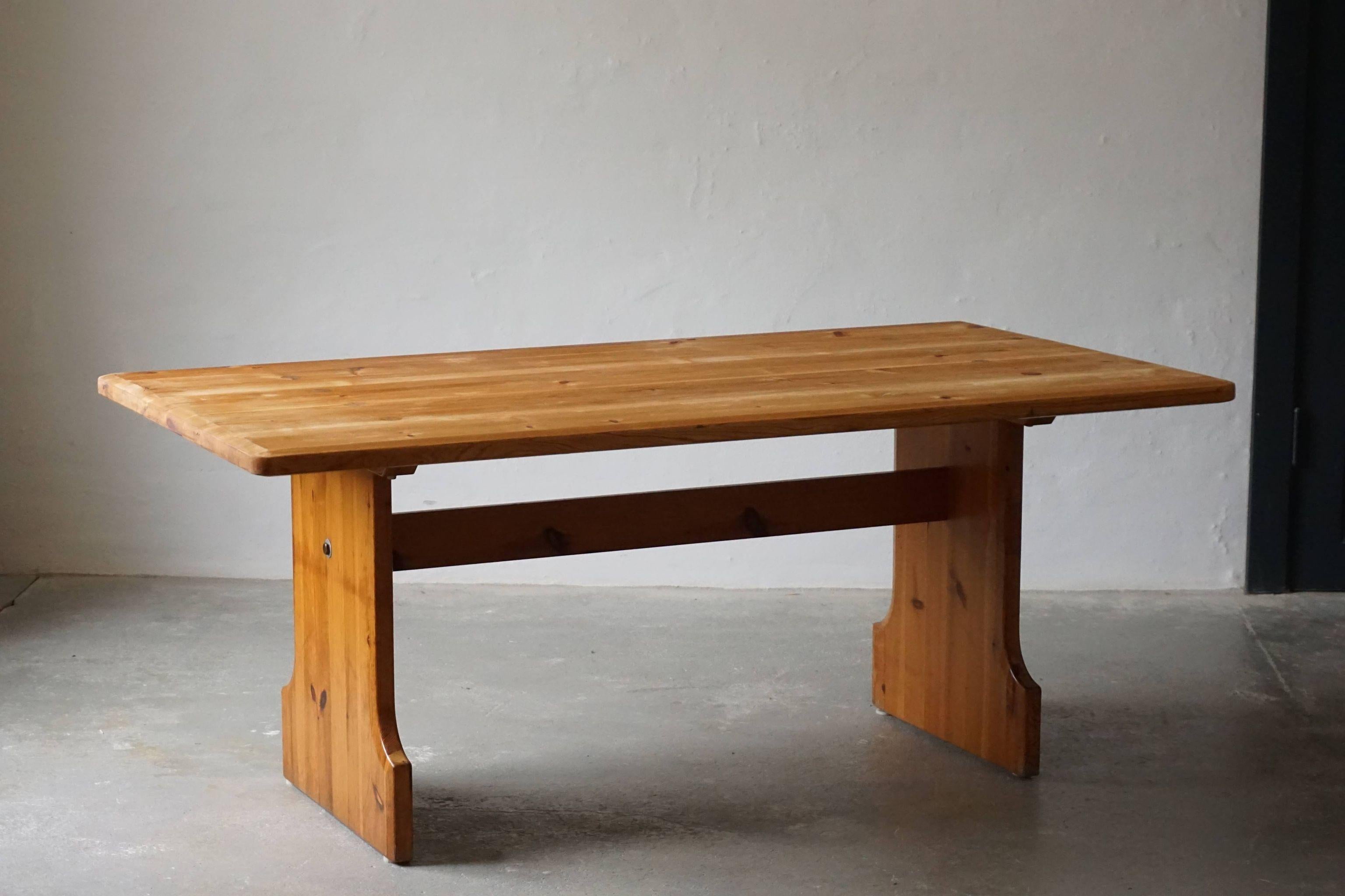 Rectangular Dining Table in Pine by Carl Malmsten for Karl Andersson & Søn 3