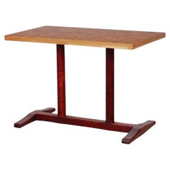 Rectangular dining table, solid wood top, 1980