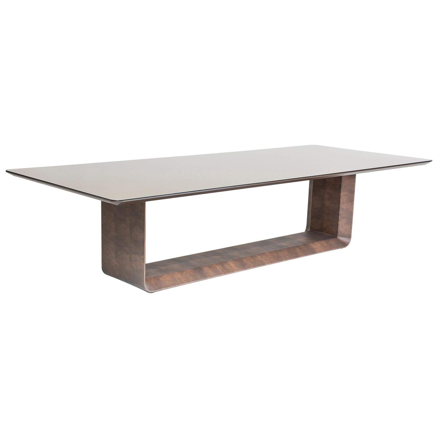 Rectangular Dining Table Dizzy, Leather Edition For Sale